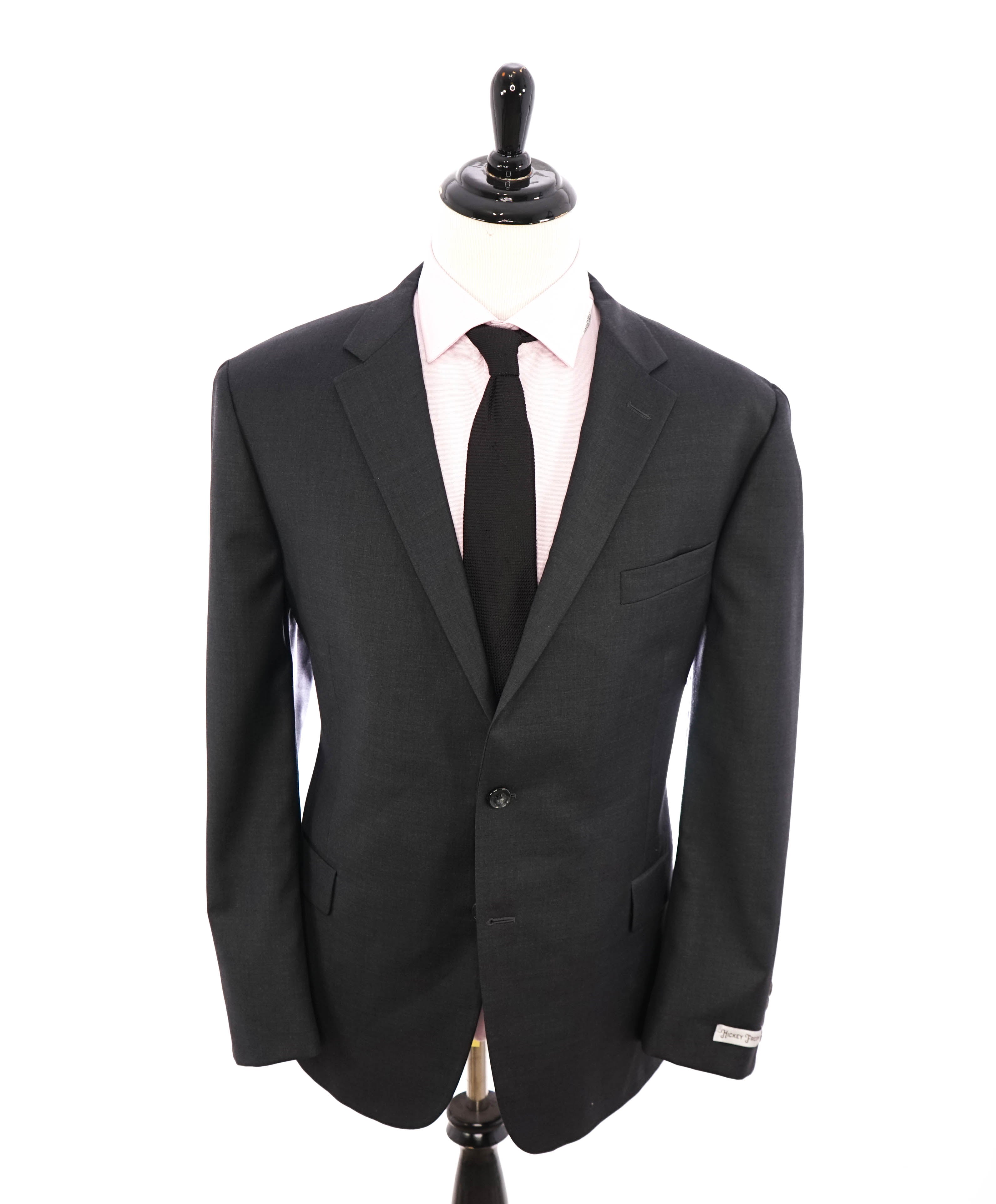 HICKEY FREEMAN - Gray Charcoal "Milburn ii" Notch Lapel Suit - 48R