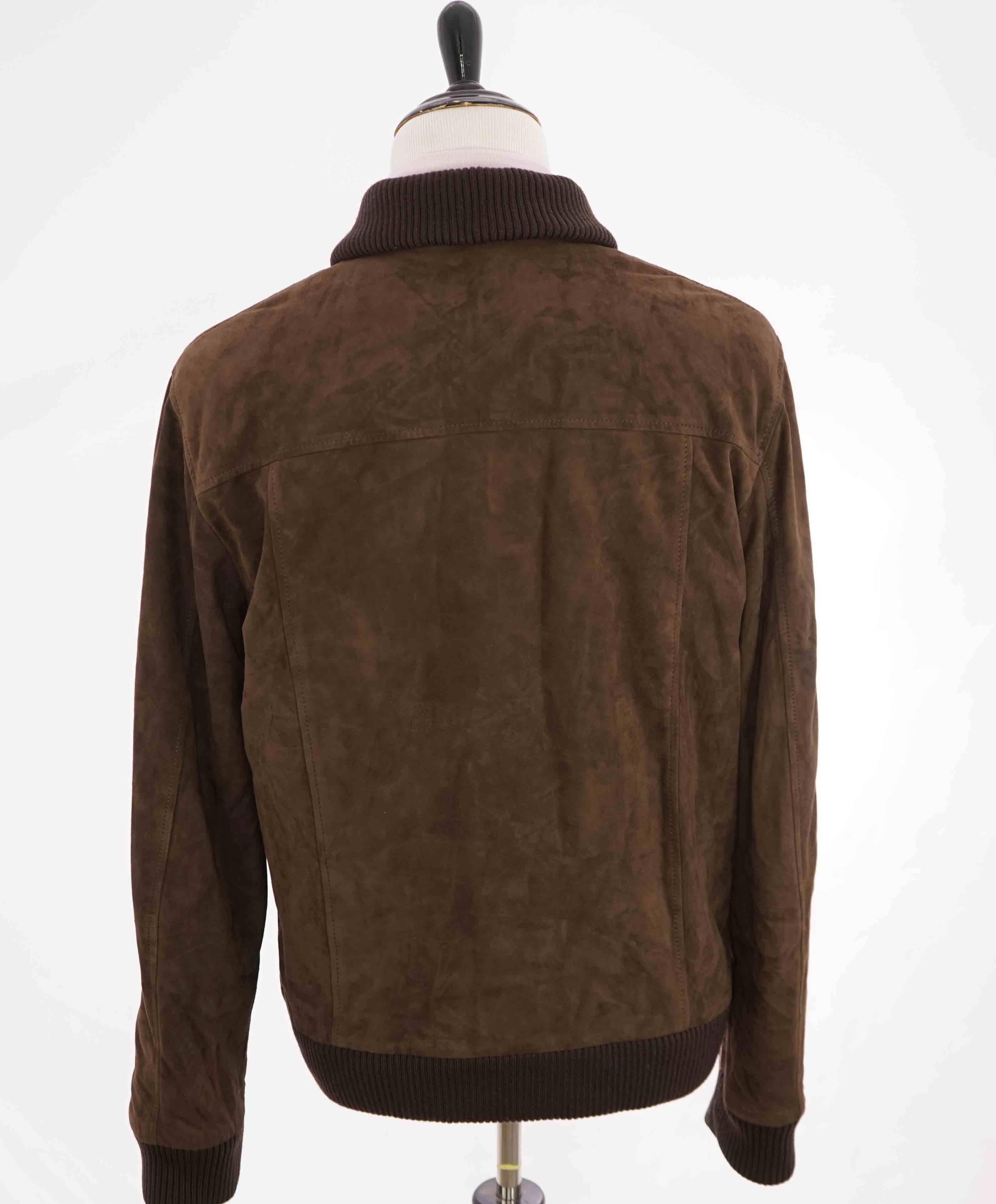 $2,995 ELEVENTY - SUEDE/LEATHER Aviator/Bomber Jacket (Brunello Cucinelli)- 46US XXL