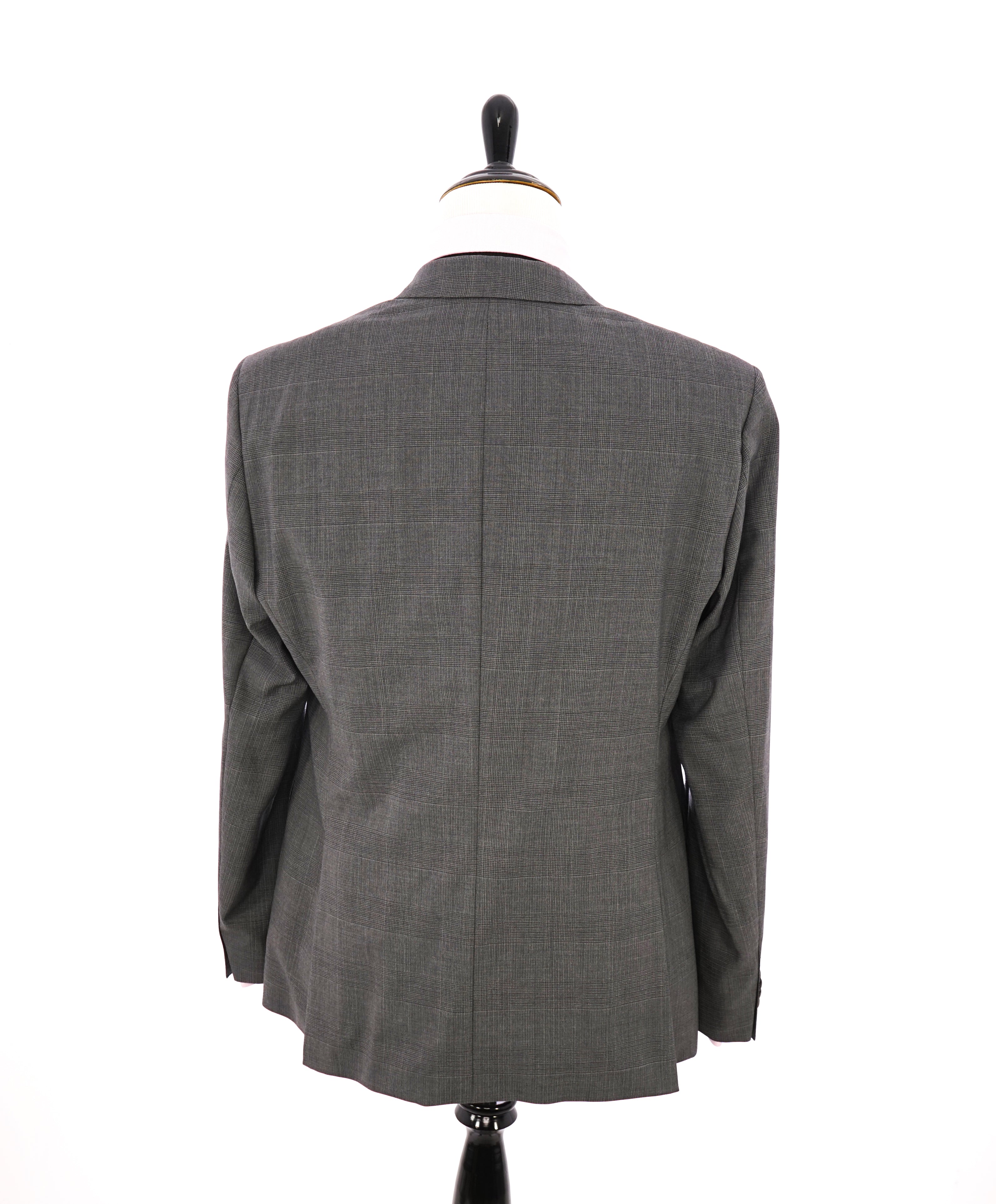 HUGO BOSS - Gray Bold Check Super 130's "DRAGO" Fabric Woven In Italy - 44R