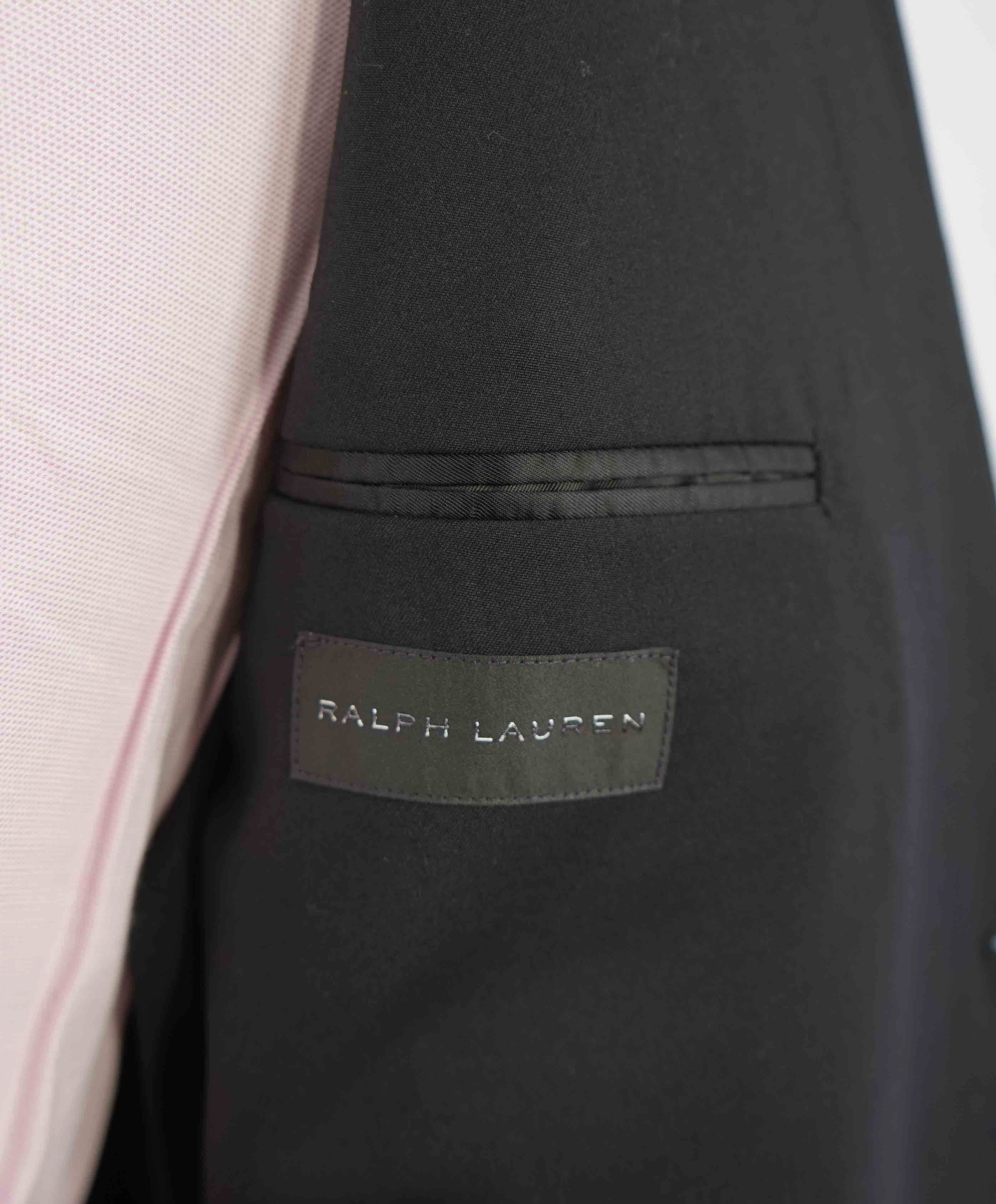 $1,595 RALPH LAUREN BLACK LABEL - Black Closet Staple Wool Blazer - 44R