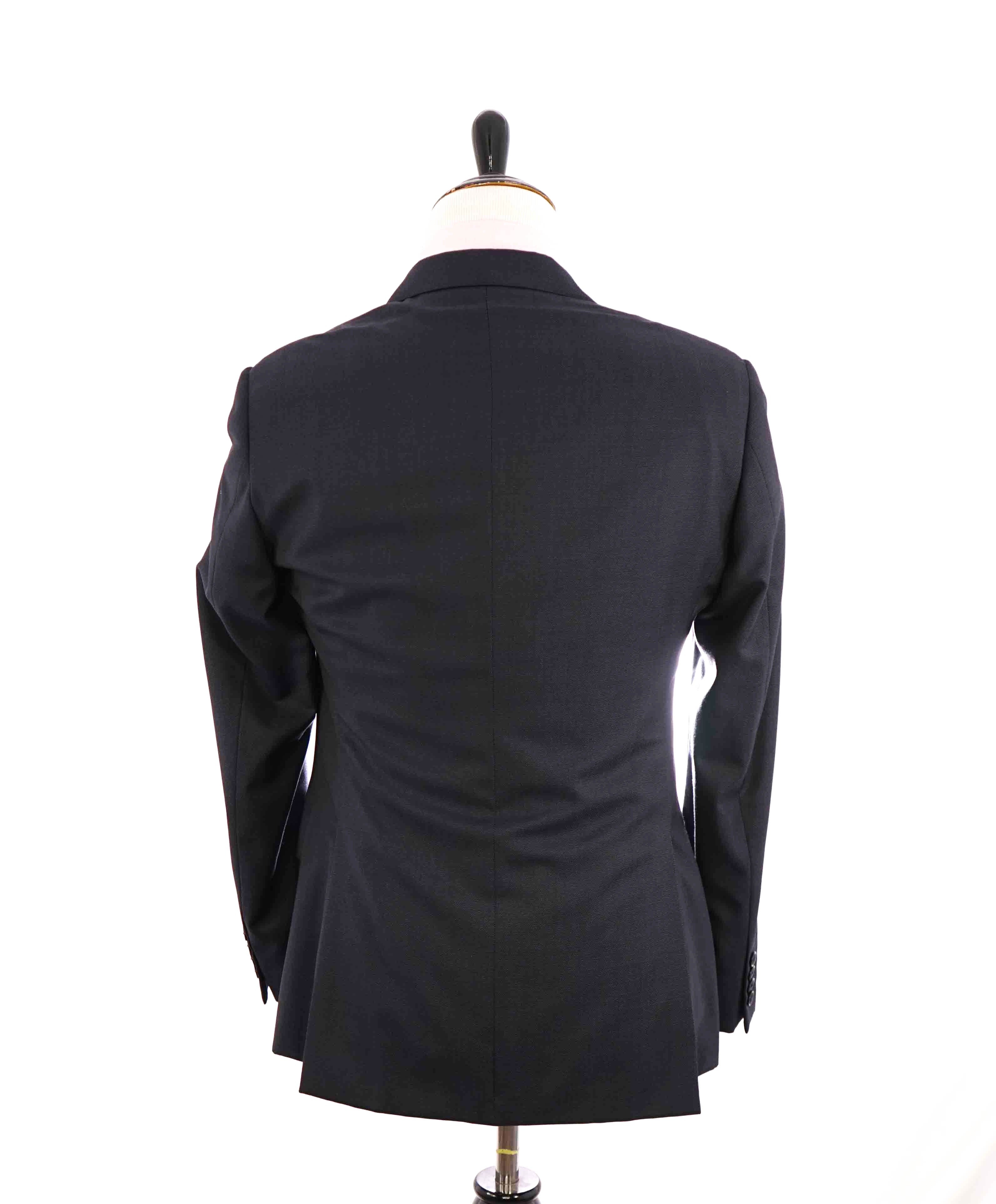 $1,595 EMPORIO ARMANI- "G Line" Blue *SILK* Royal Weave Blazer - 38R