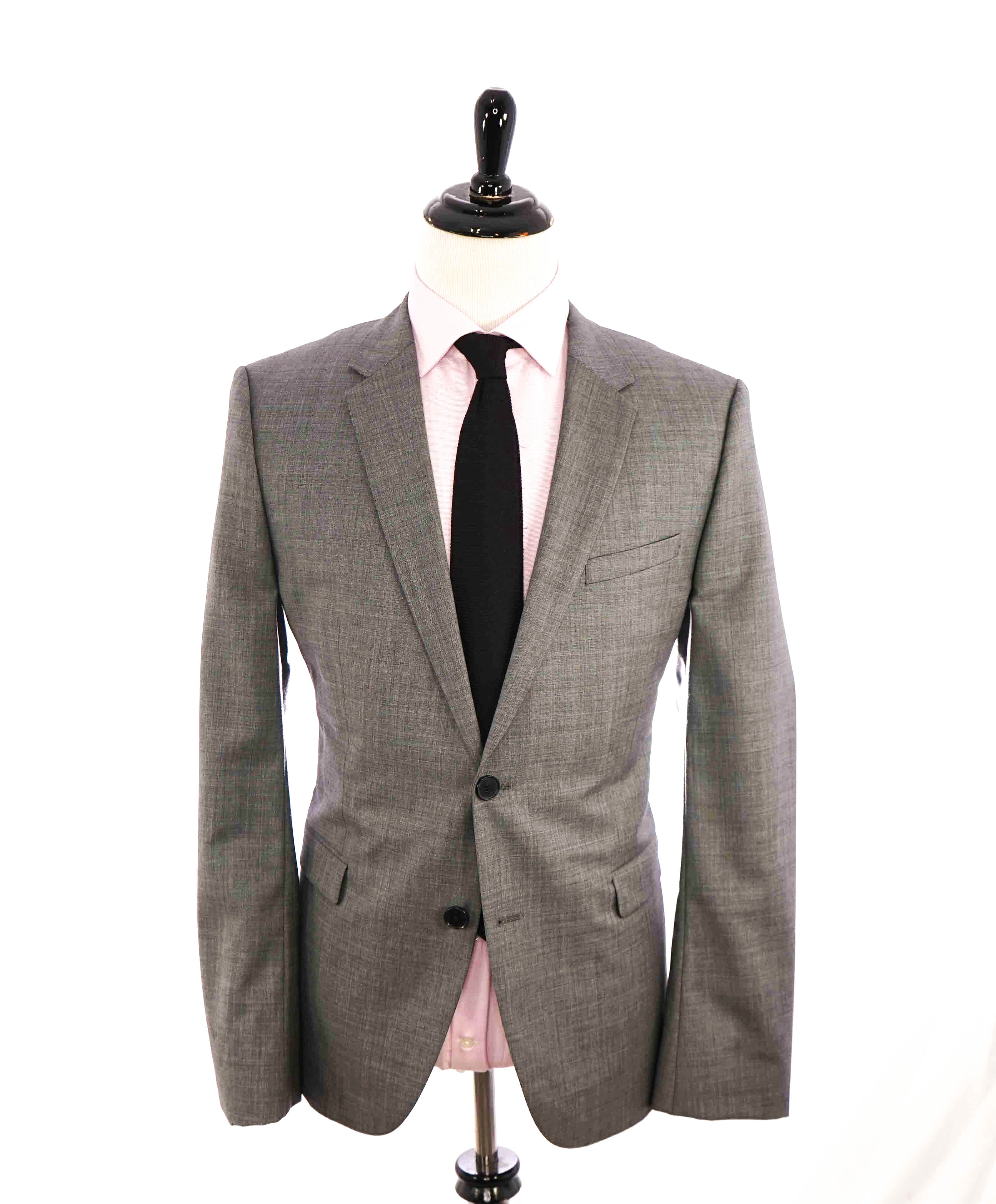 $795 HUGO BOSS - "REDA" Italian Fabric Gray Super 110's Blazer - 44R