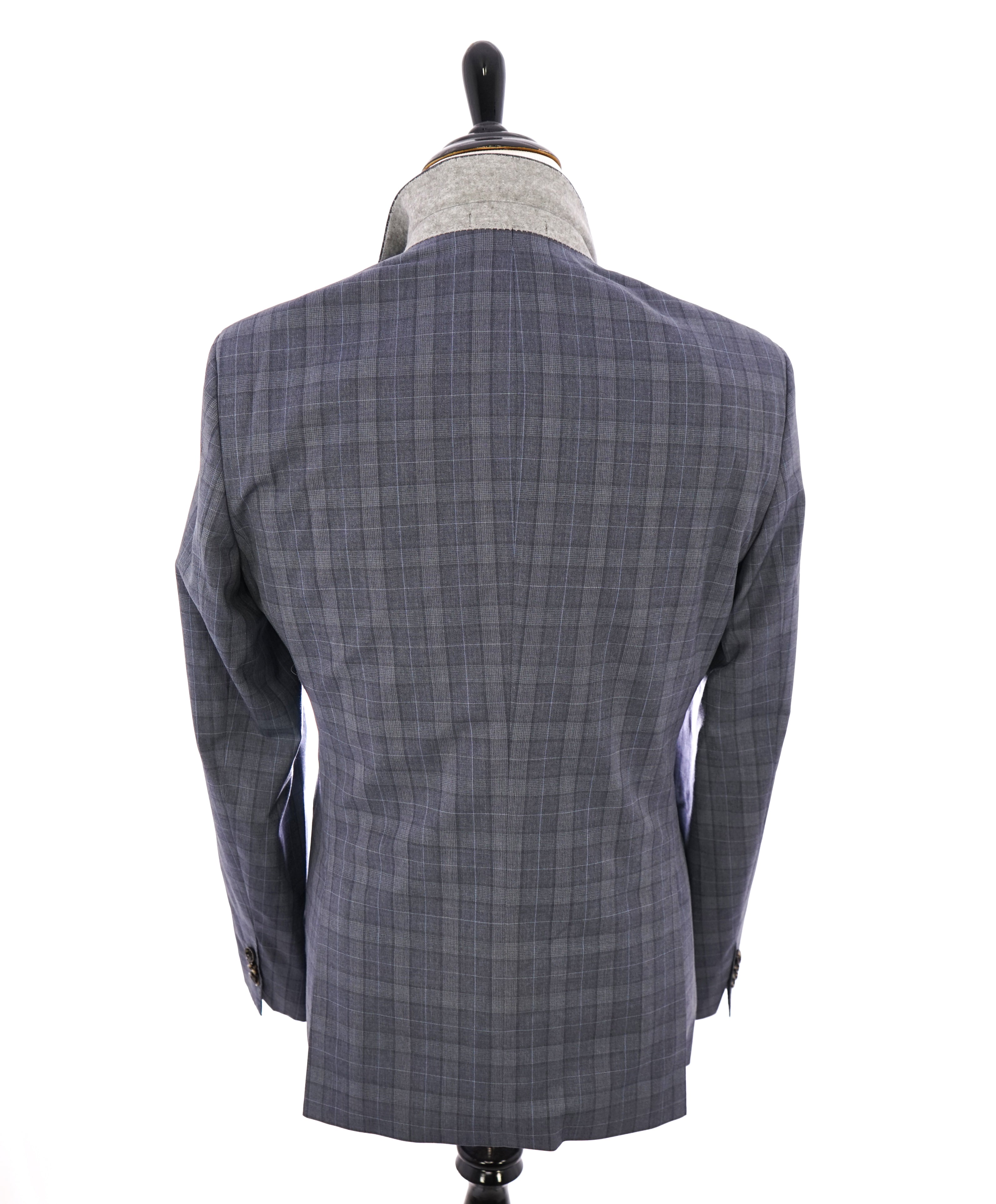 HUGO BOSS - "REDA" Italian Fabric Blue Plaid Check Super 110's Blazer - 42R