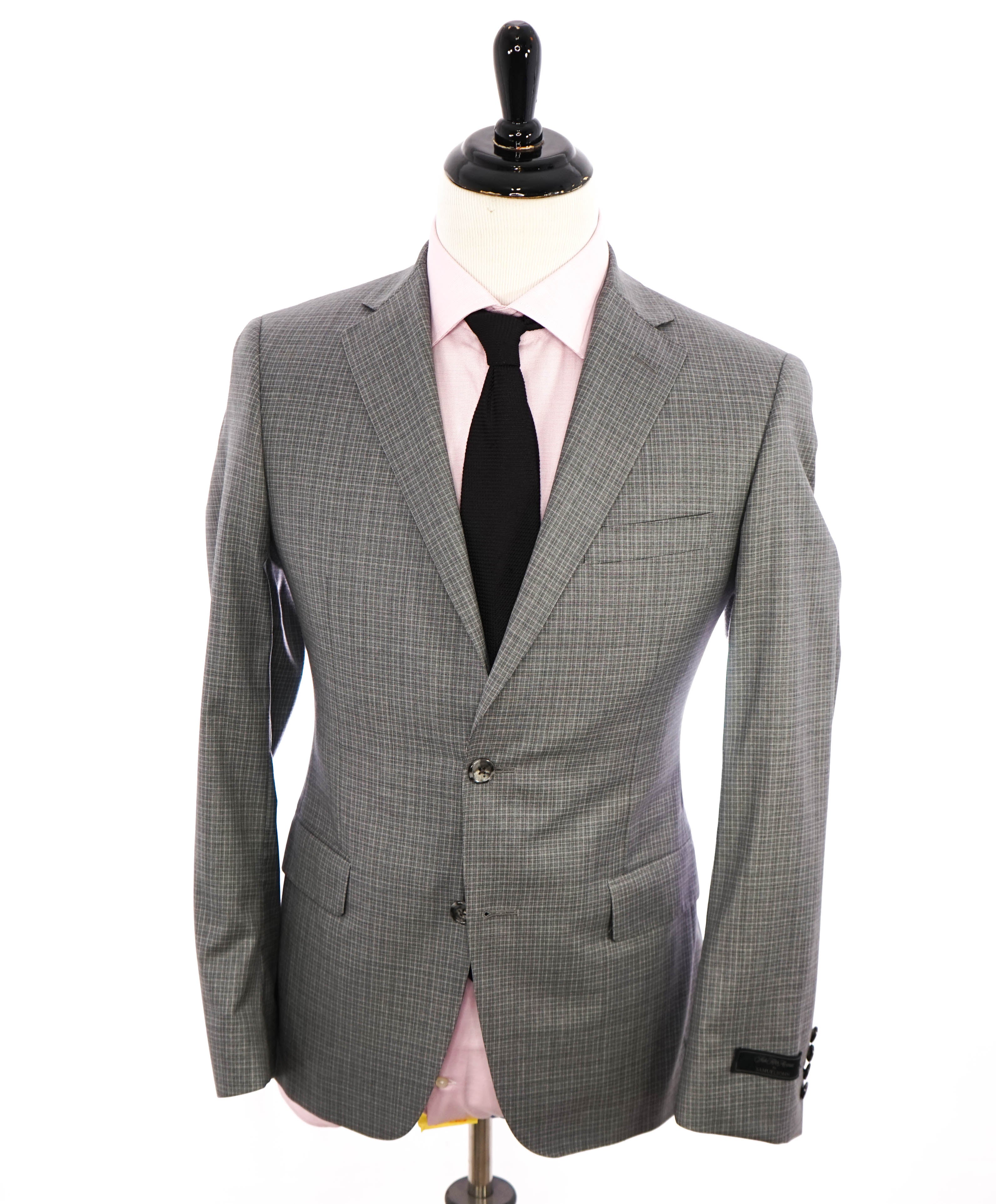 SAMUELSOHN - "SB YARDLEY" Gray Micro Check Super 130's Suit - 38R