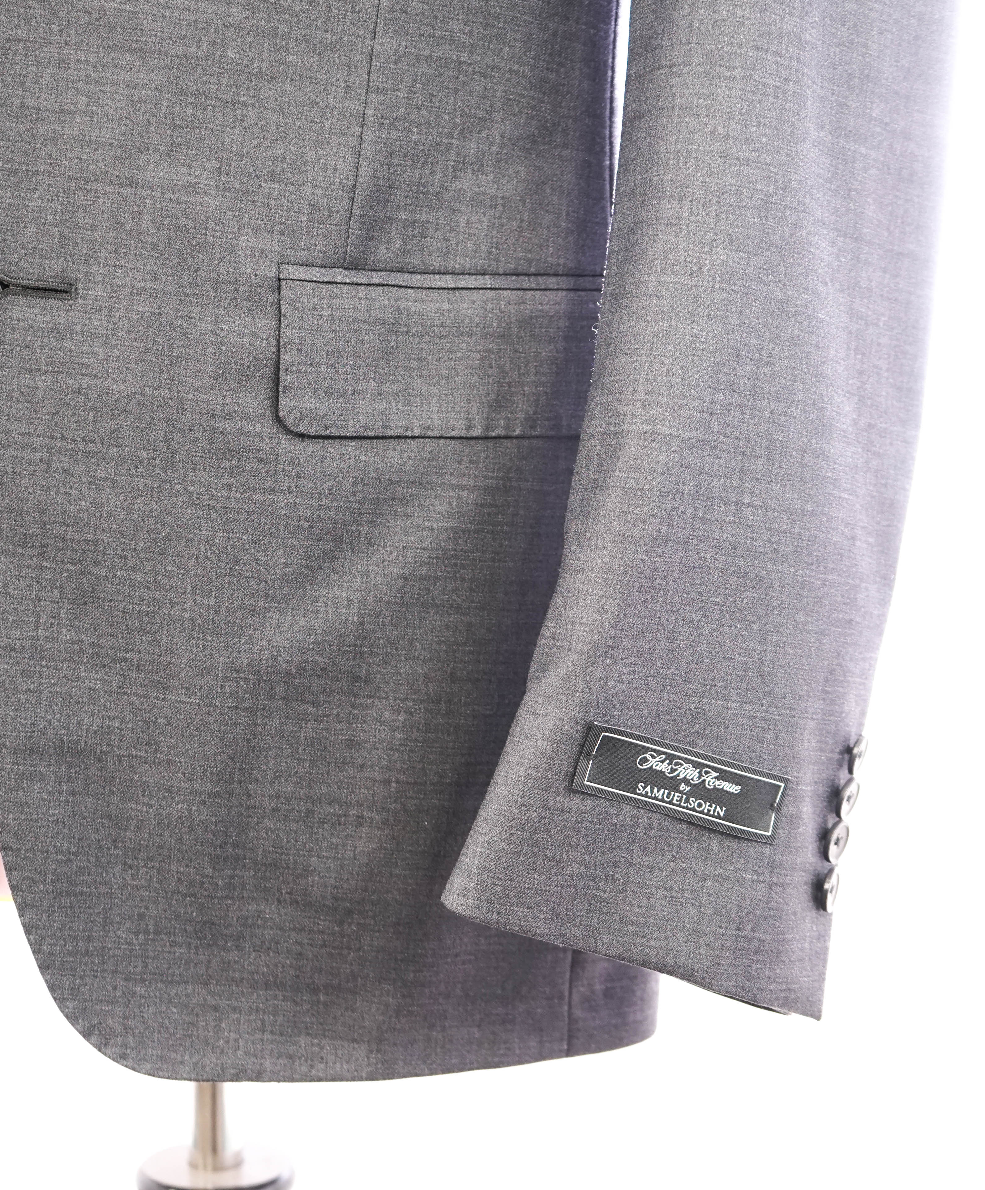 SAMUELSOHN - For SFA Super 130's Performance "LYCRA" Wool Gray Suit - 40S