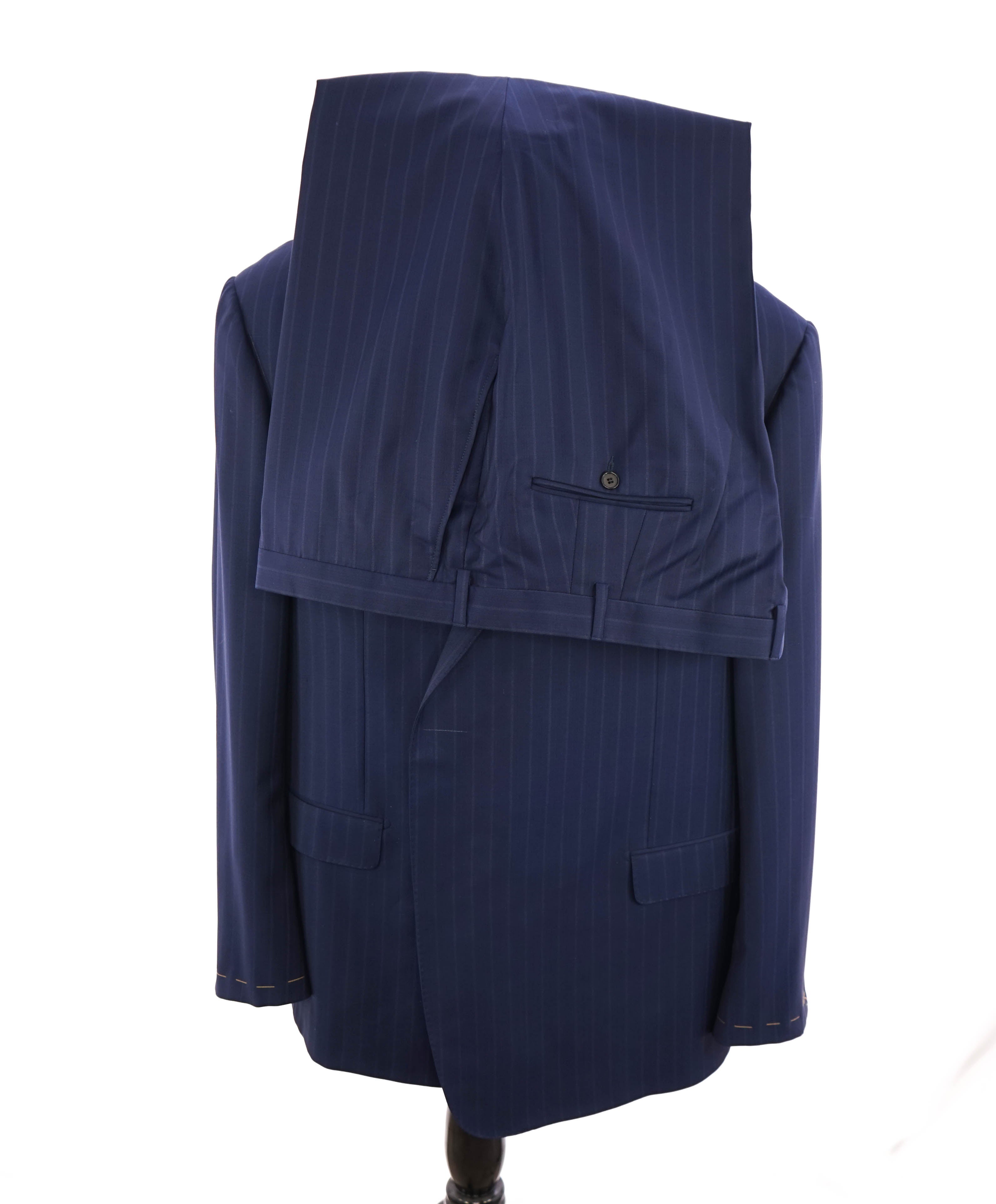 HICKEY FREEMAN - By ERMENEGILDO ZEGNA Blue Stripe CUSTOM Suit USA - 48L US