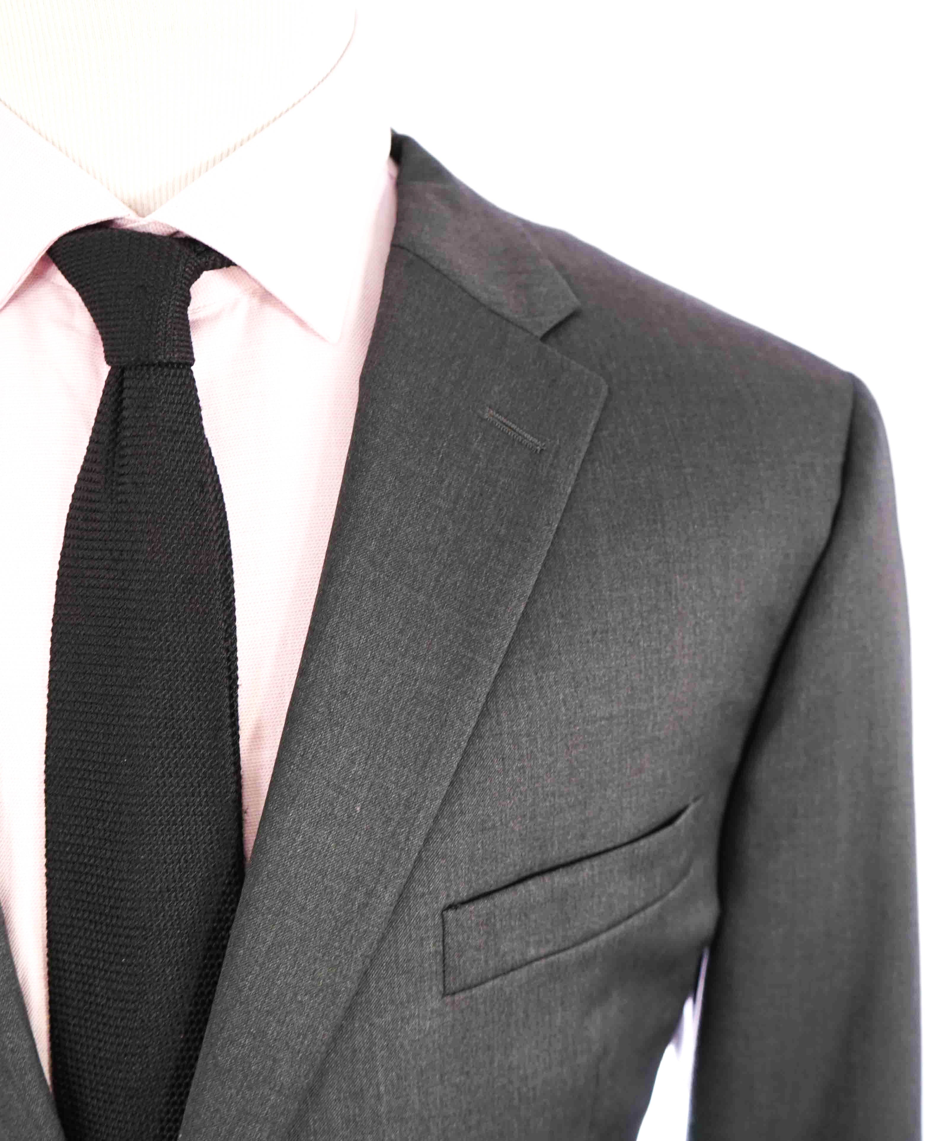 $1,695 HICKEY FREEMAN - Gray TRAVELER "BRAMPTON" Notch Lapel Suit - 48L