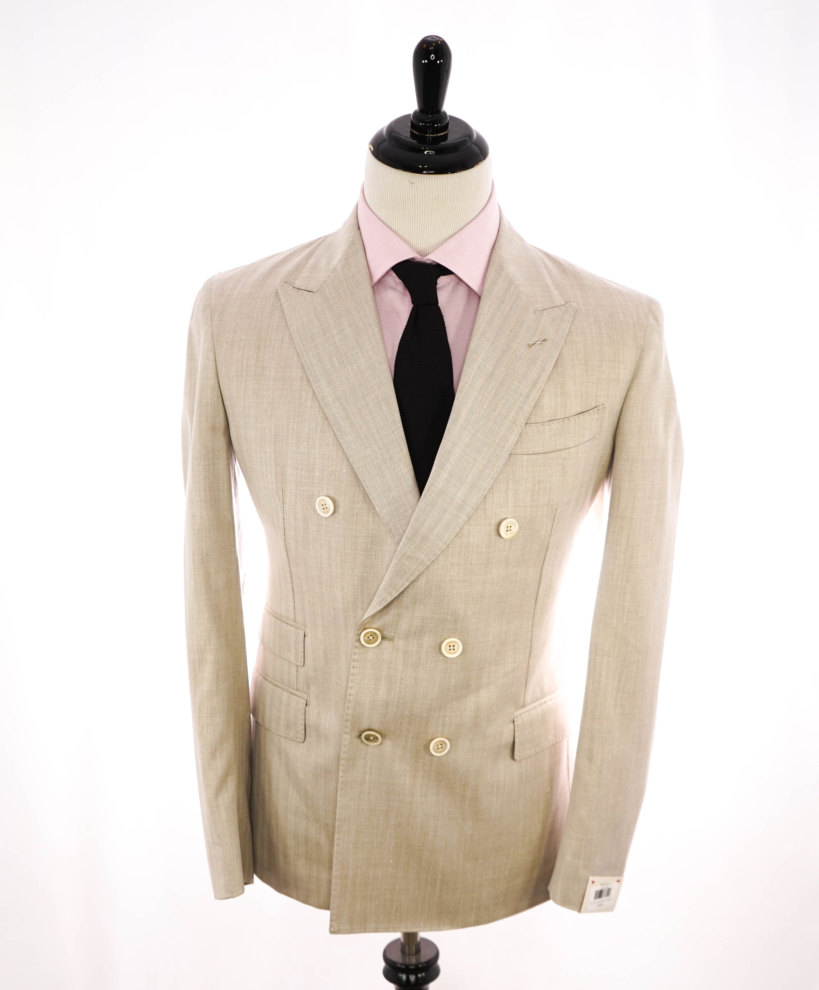 ELEVENTY - By LORO PIANA "Wool/Silk/Linen" Herringbone Summer Suit - 40 (50 EU)