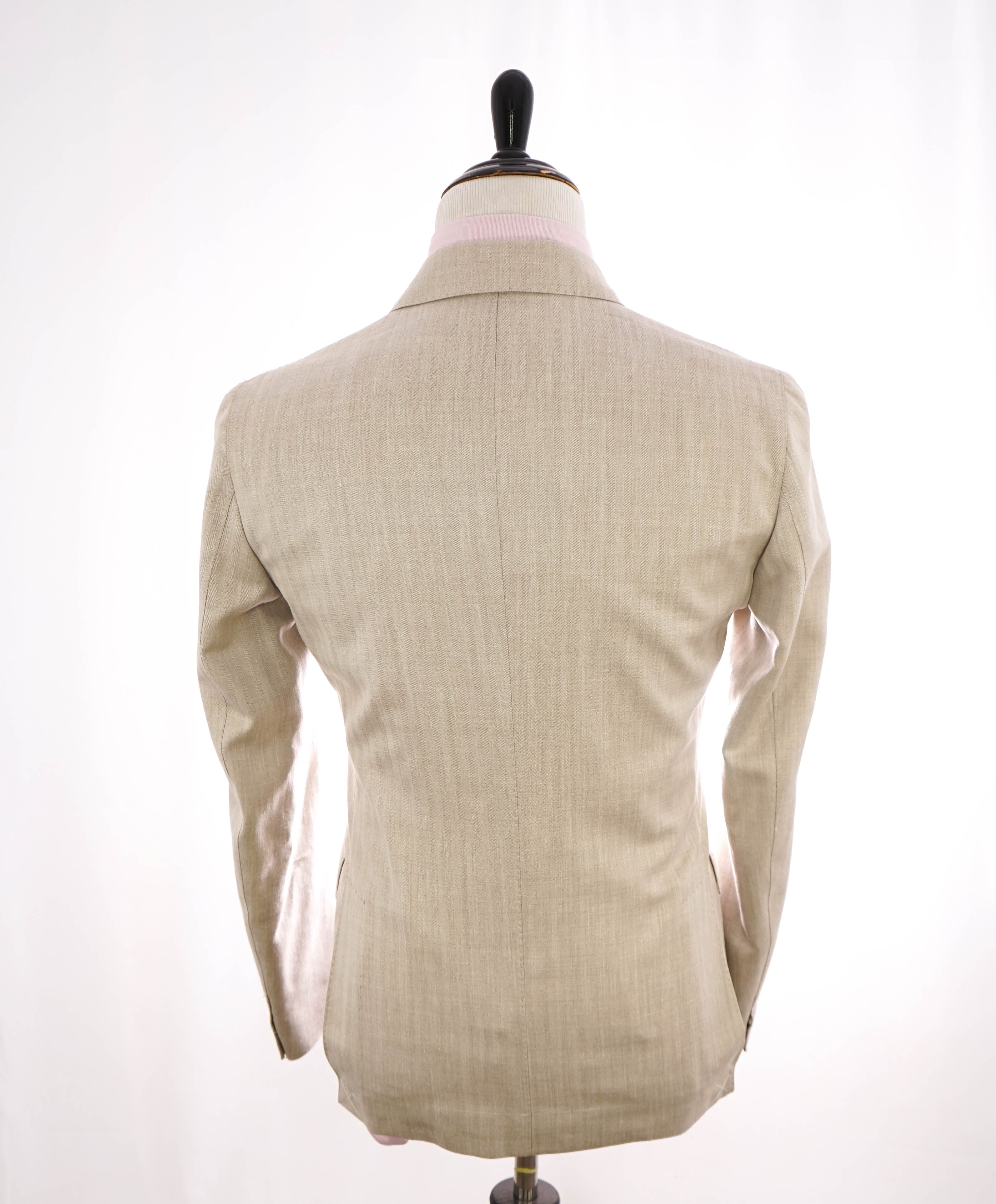 ELEVENTY - By LORO PIANA "Wool/Silk/Linen" Herringbone Summer Suit - 40 (50 EU)