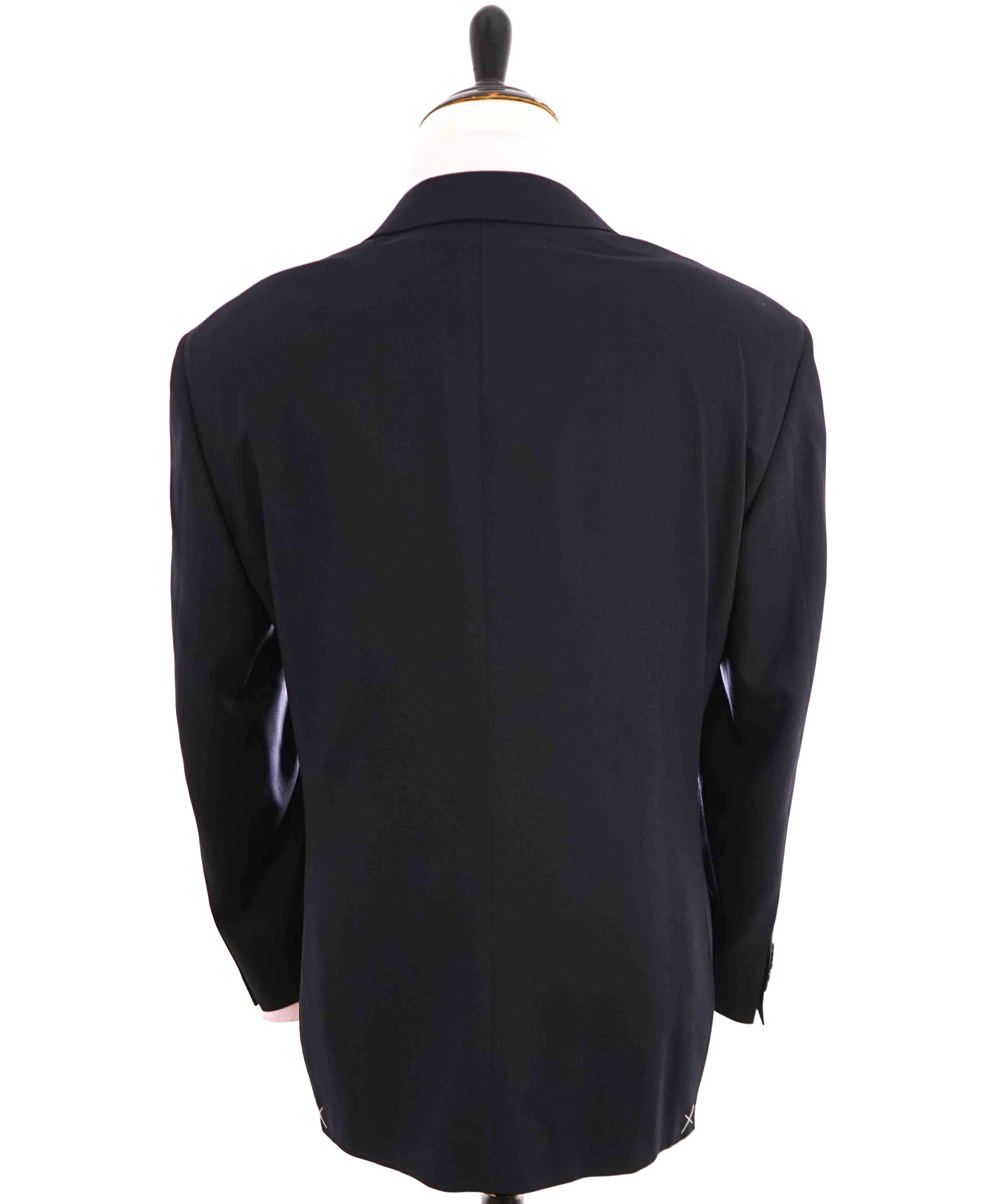 $1,895 CANALI - "TRAVEL WATER RESISTANT" Navy Royal Weave Wool Blazer - 48R