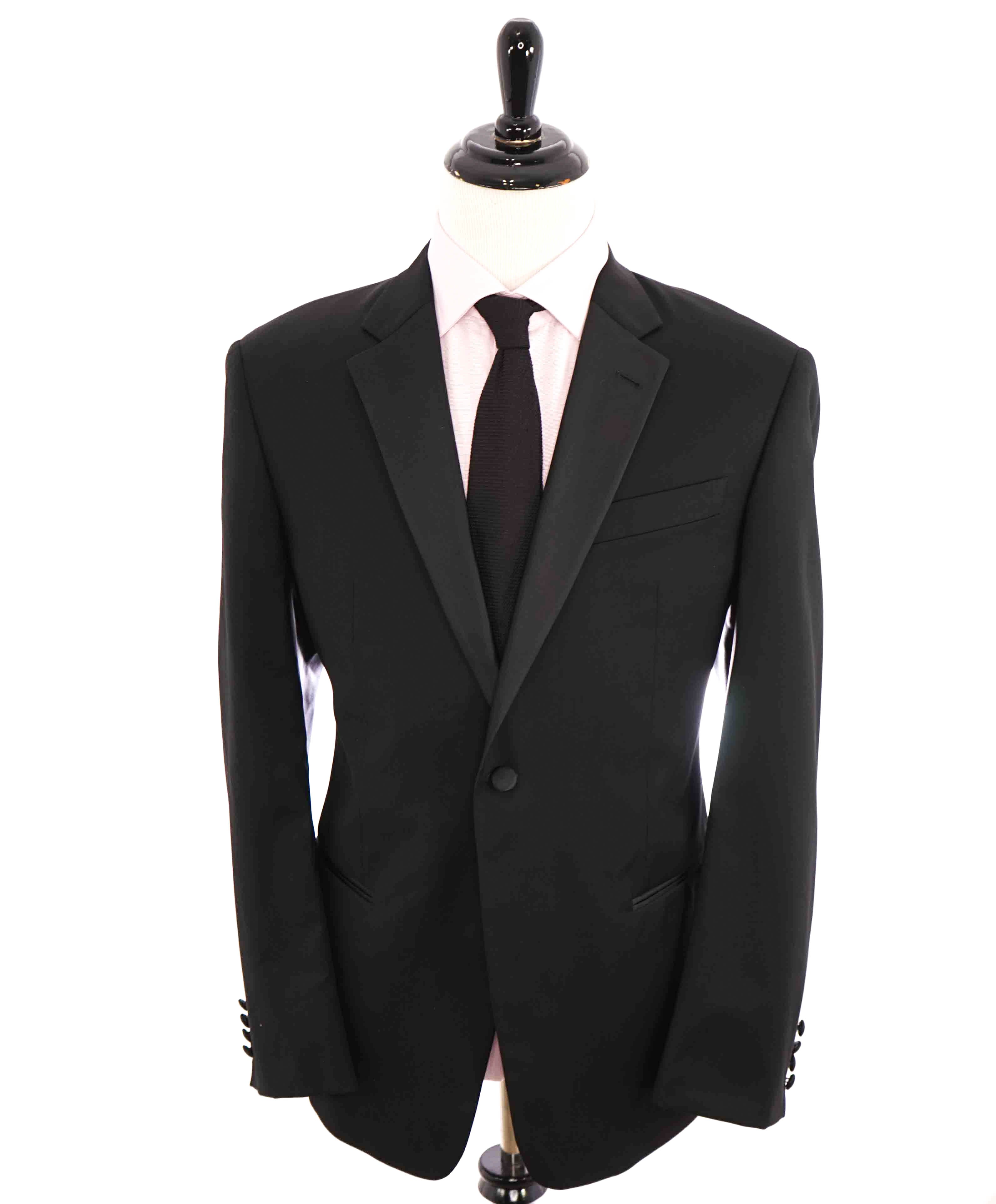 $2,095 ARMANI COLLEZIONI - “G LINE” 1-Button Notch Lapel Tuxedo Suit - 44R