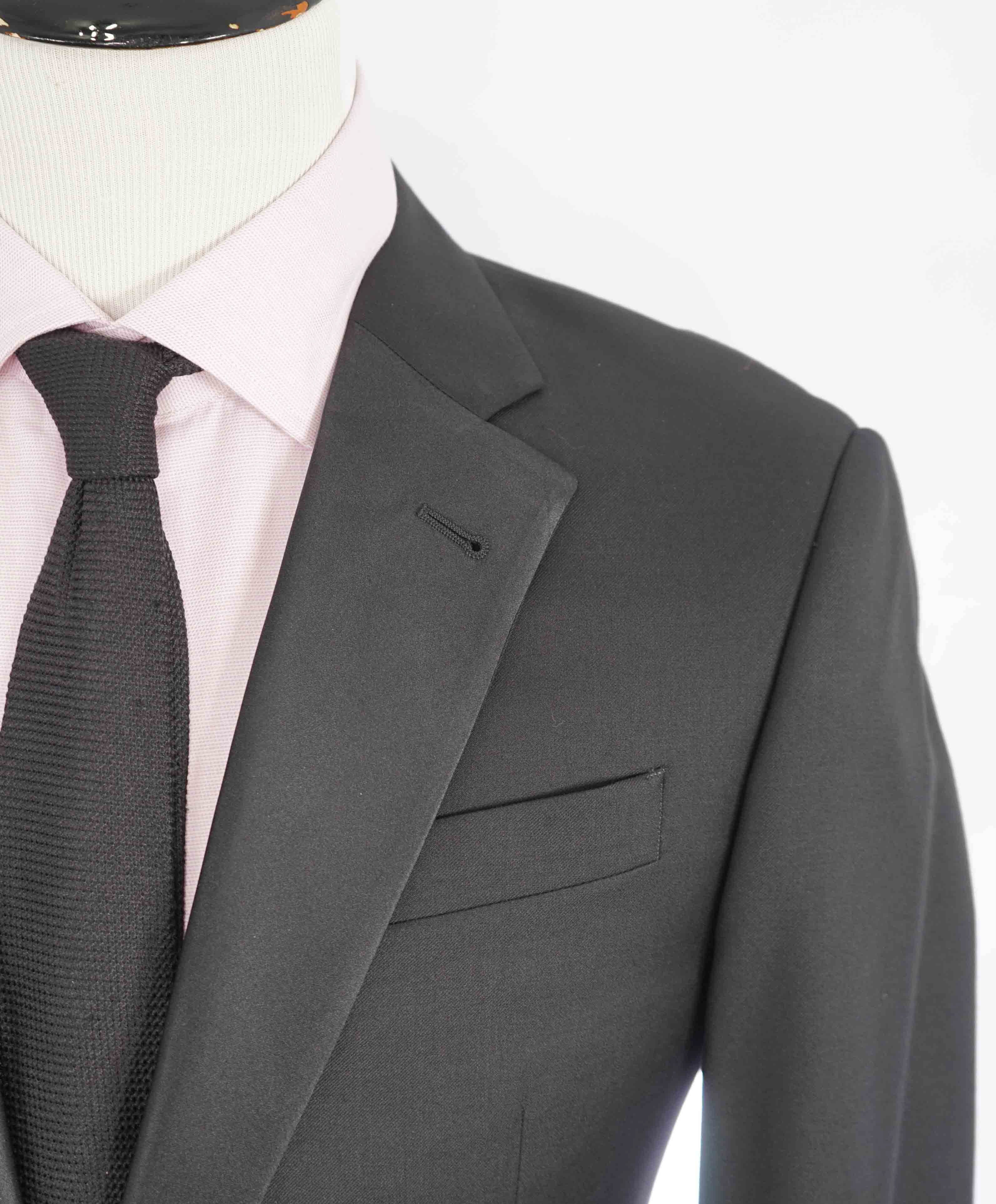 $1,995 EMPORIO ARMANI - “G LINE” 1-Btn Notch Lapel 130's Tuxedo Suit - 40S