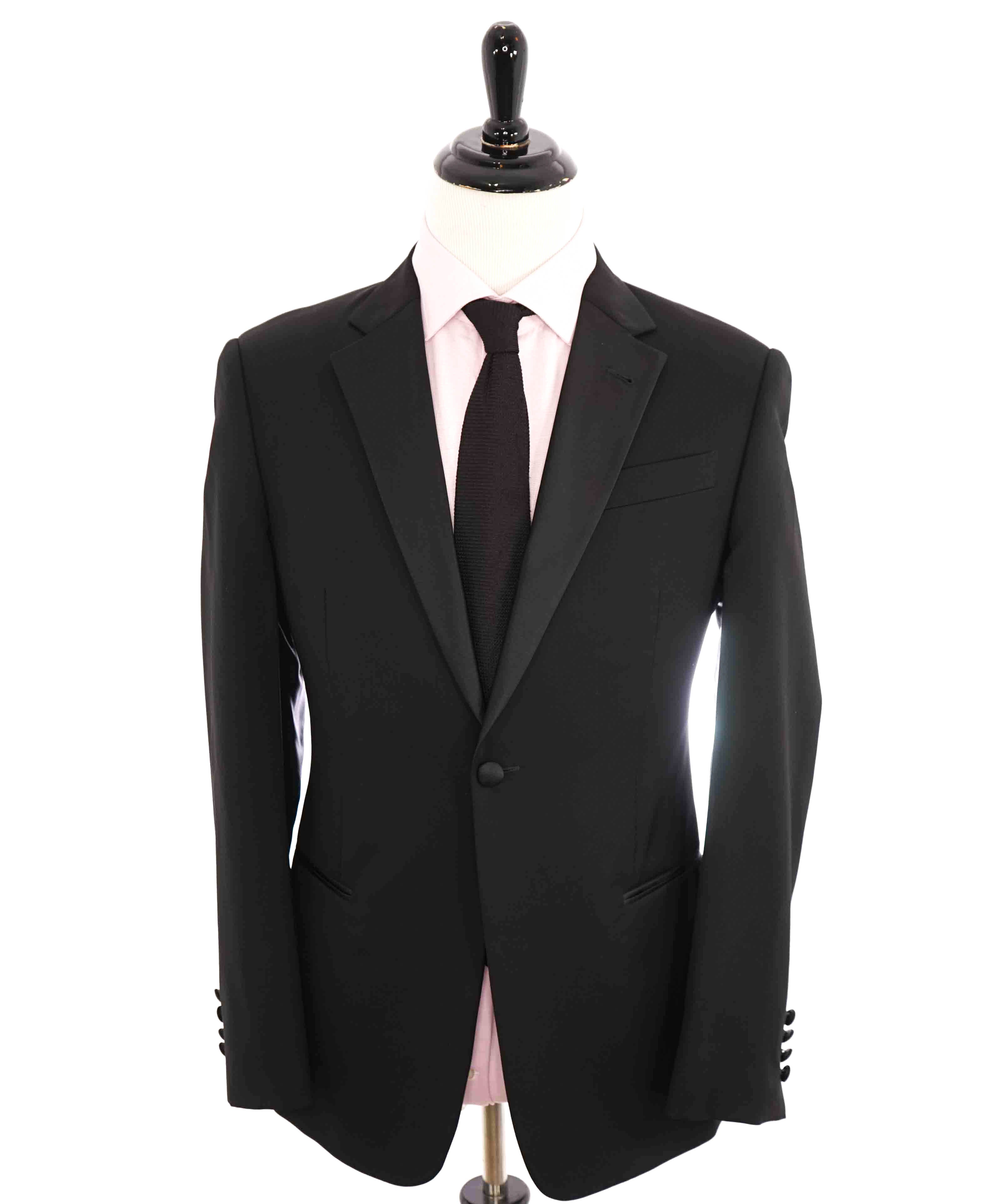 $2,095 ARMANI COLLEZIONI - “G LINE” 1-Button Notch Lapel Tuxedo Suit - 38R 34W