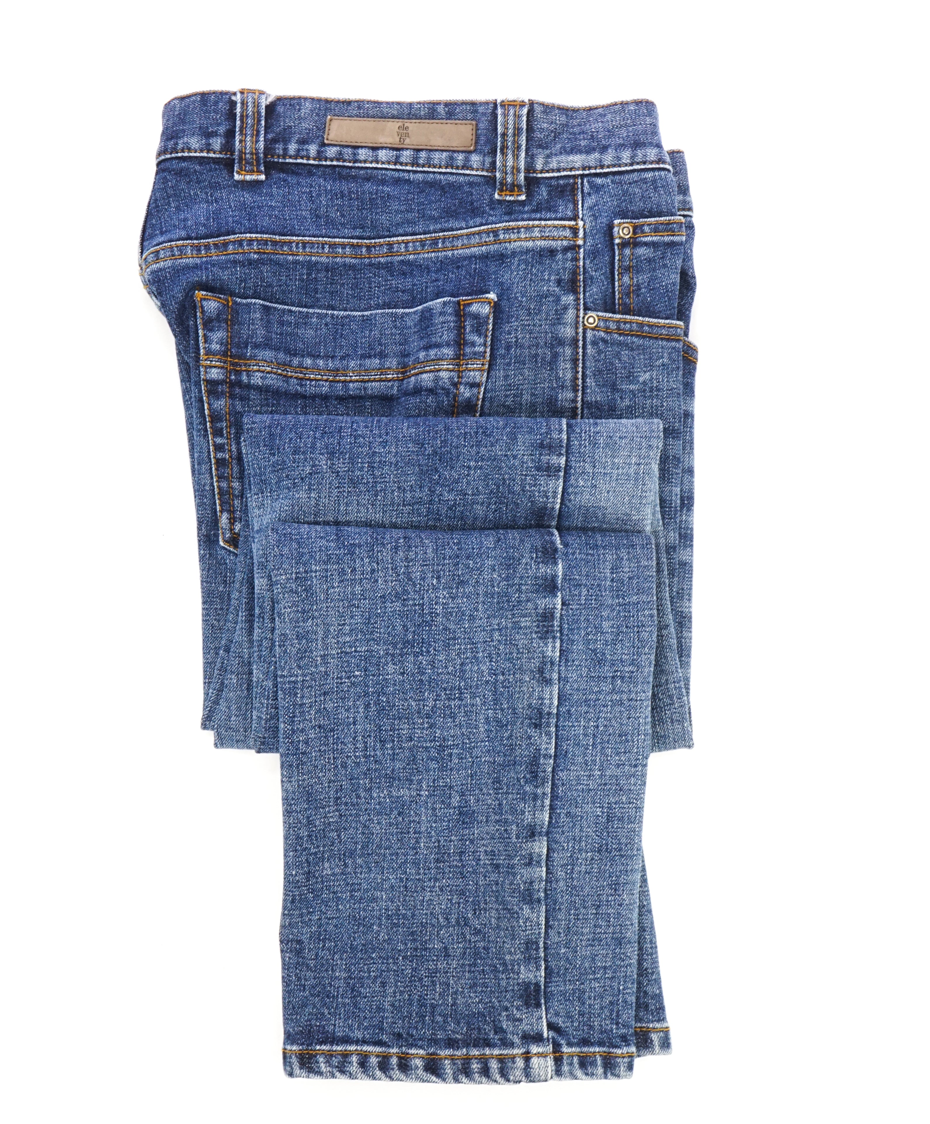 ELEVENTY - Premium Button Fly Blue Jeans W Logo Details - 32W