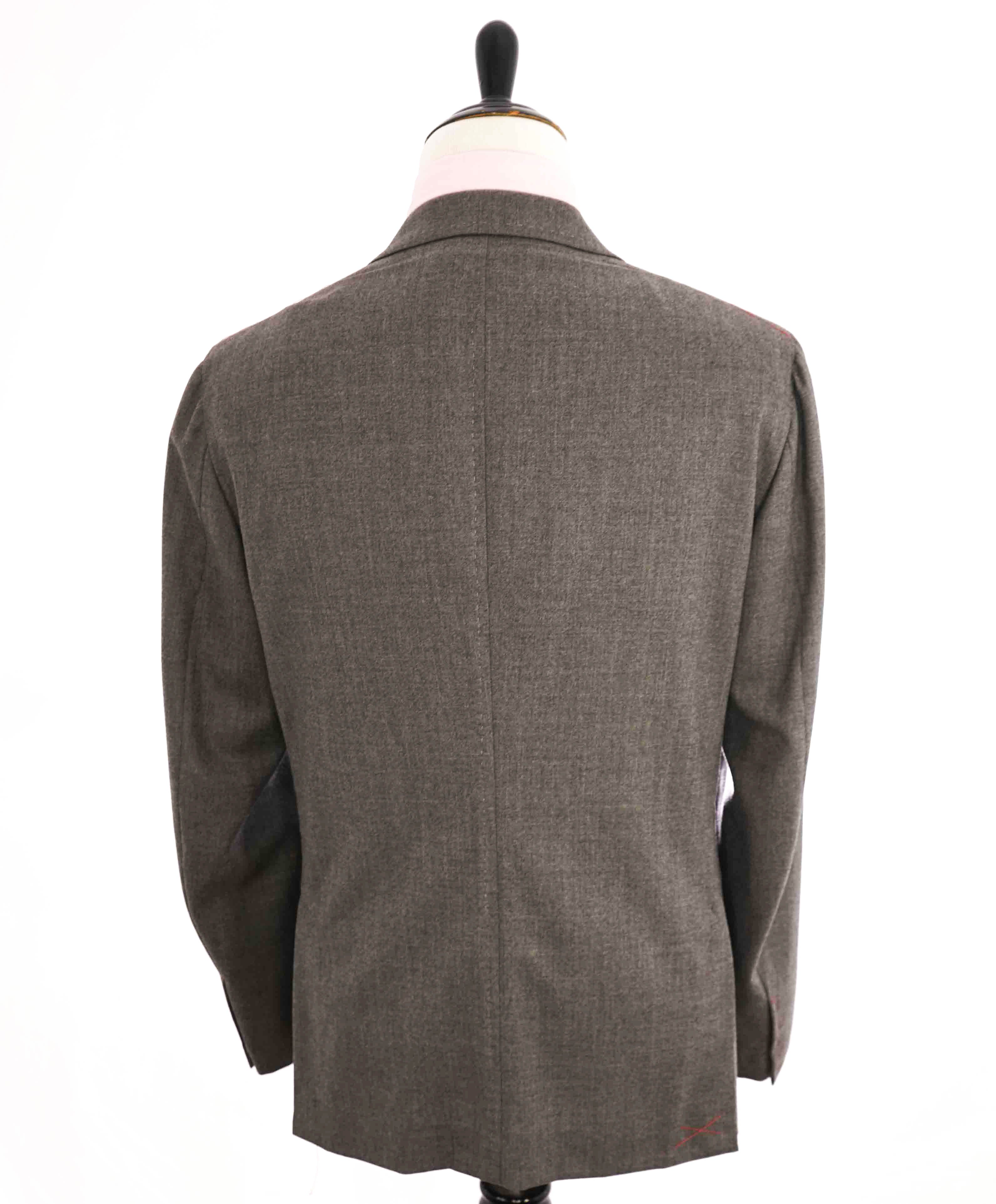 $2,995 ISAIA - "BASE CORTINA" 120's Winter 3Ply Patch Pocket Gray Blazer - 48R