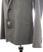 ELEVENTY - Cotton & Suede Gray Woven Unstructured Soft Jacket Blazer - 46 (56EU)