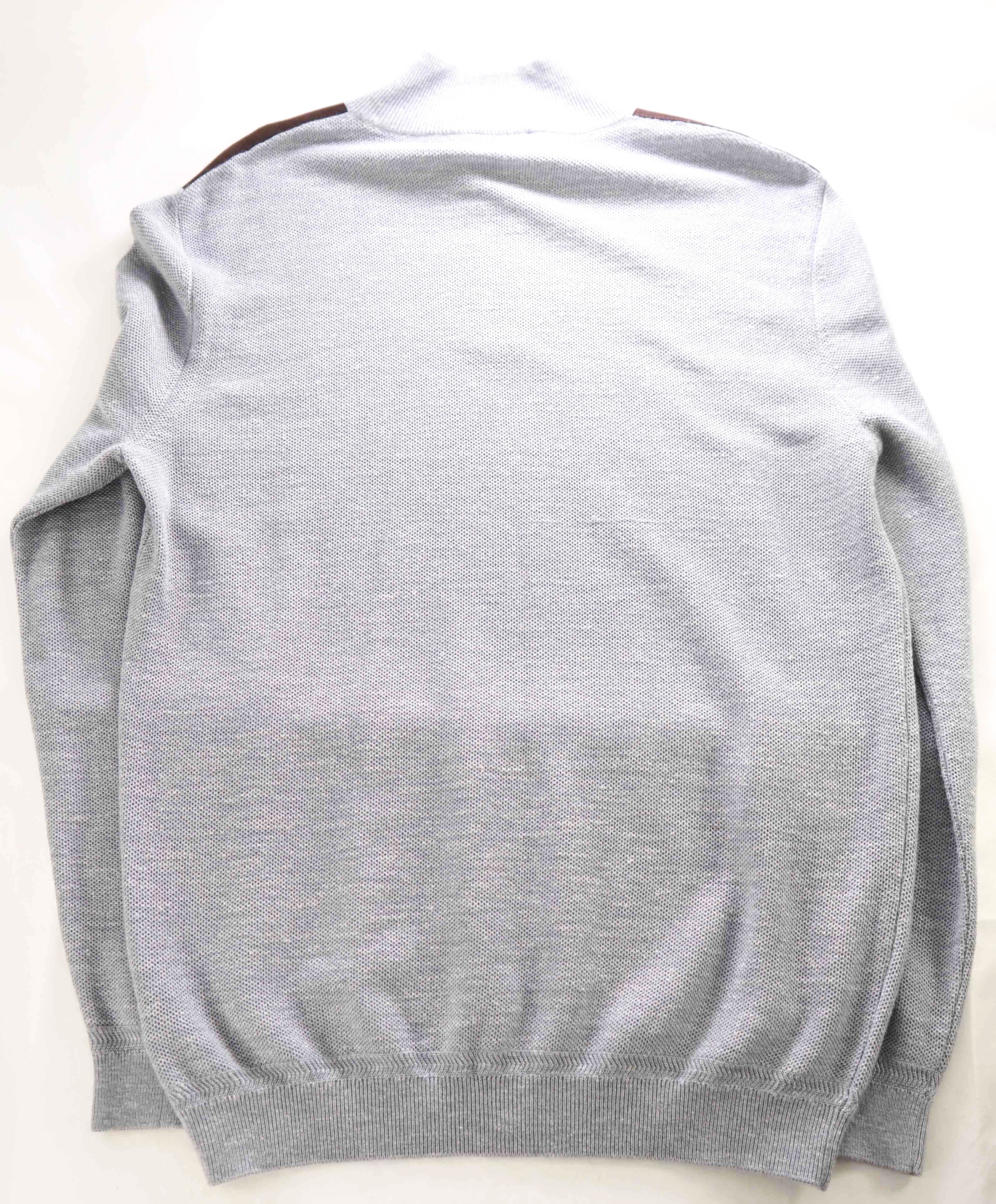 $1,495 ERMENEGILDO ZEGNA -*SUEDE* CASHMERE/Silk/Linen Sweater- XL 42