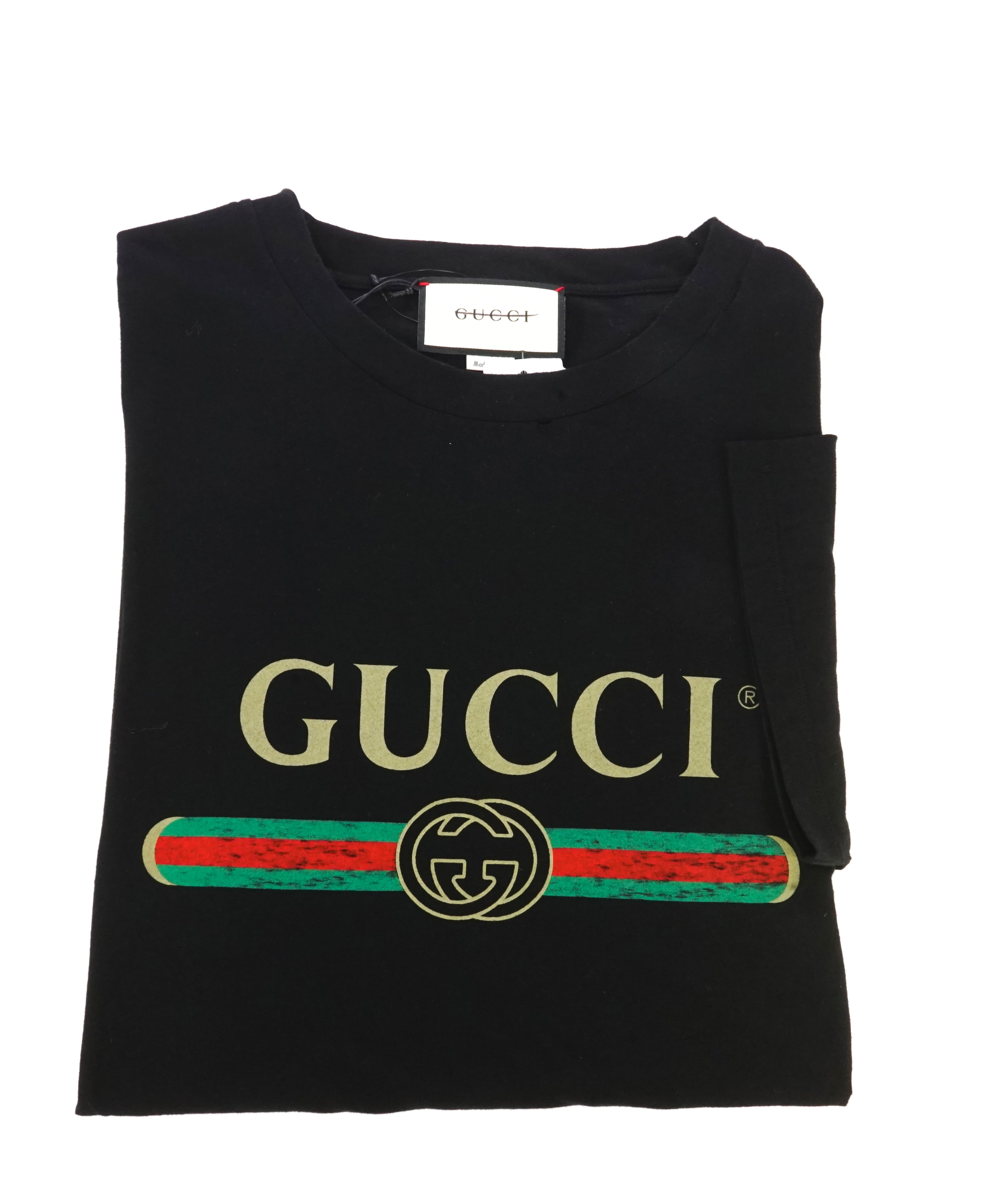 GUCCI - 1980 Vintage Style Oversize T-shirt with Gucci logo - M (Oversized)