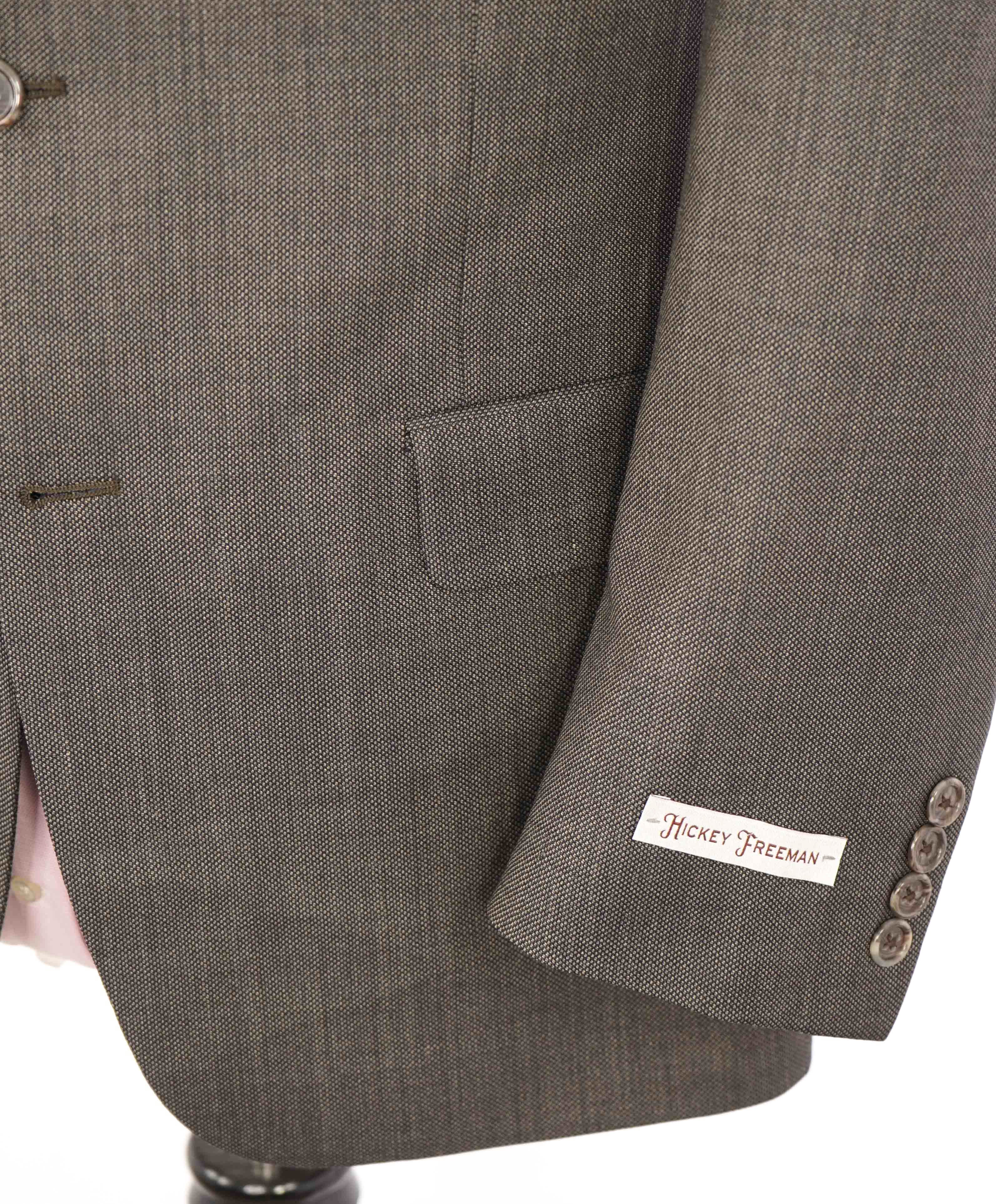 $1,495 HICKEY FREEMAN - Brown Wool Blazer *CLOSET STAPLE*  "Milburn ii" - 40S