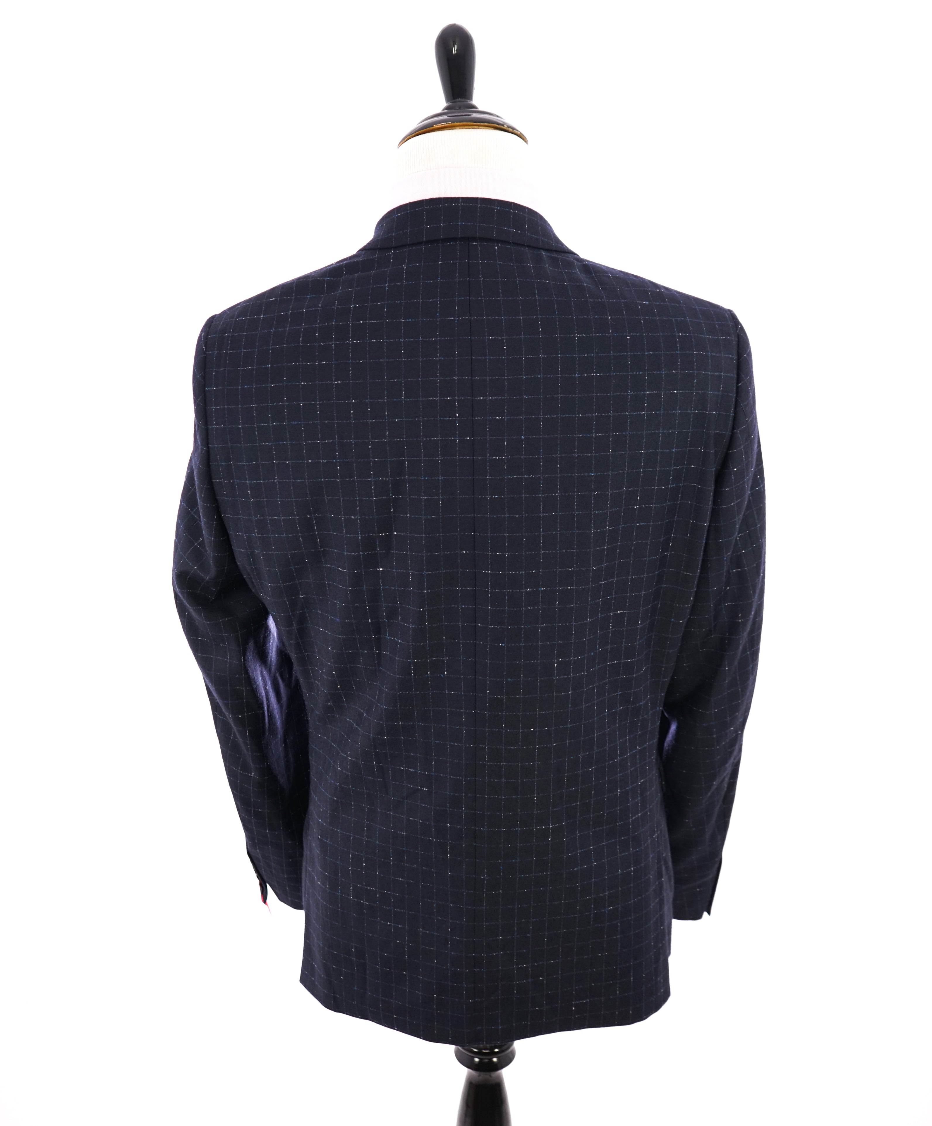 STRELLSON OF SWITZERLAND - "Slim" Blue Check Fleck Wool Blazer - 44R