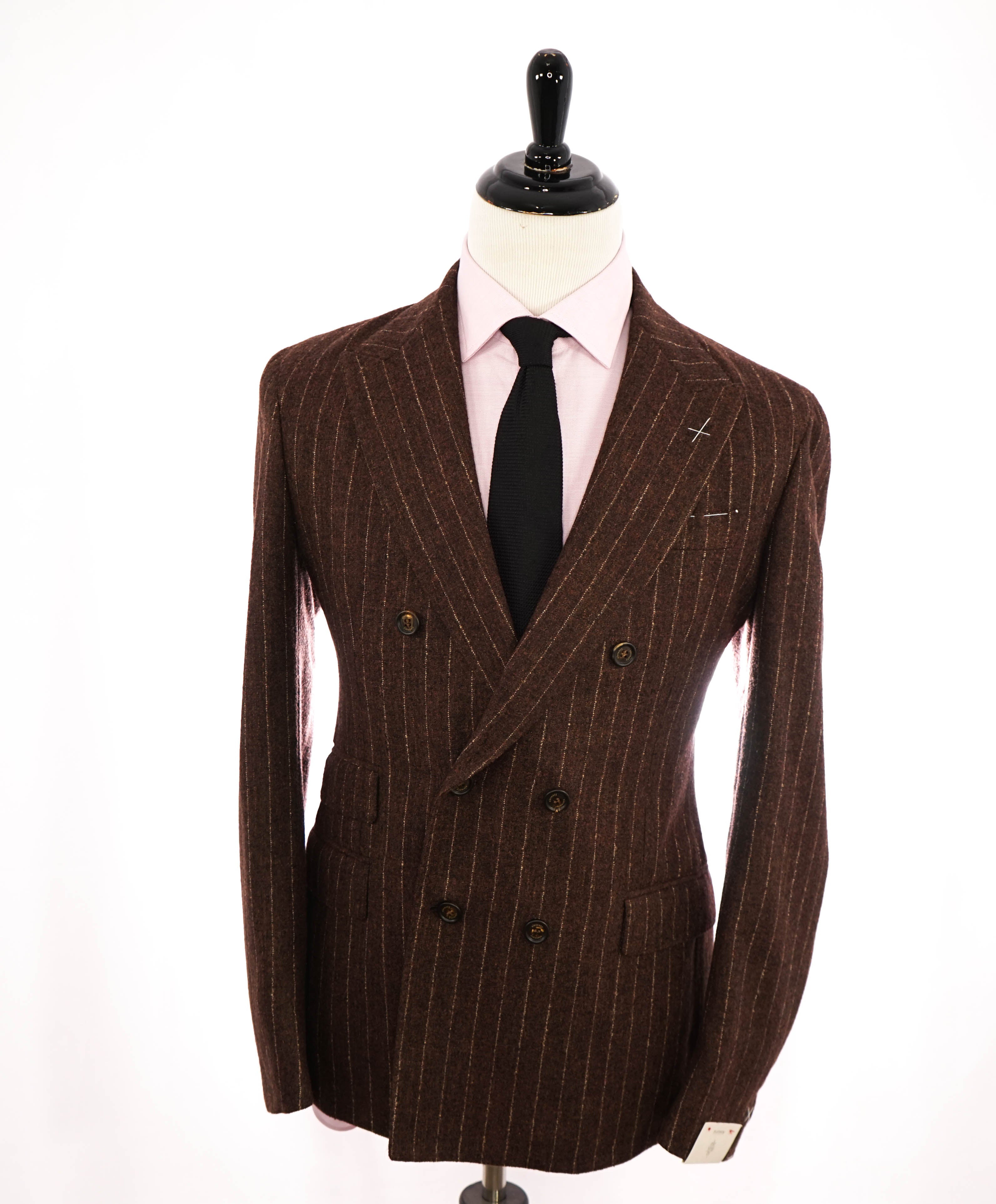 ELEVENTY - ALPACA Chalk Stripe Double Breasted "JOGGER" Suit - 40 US (50EU)