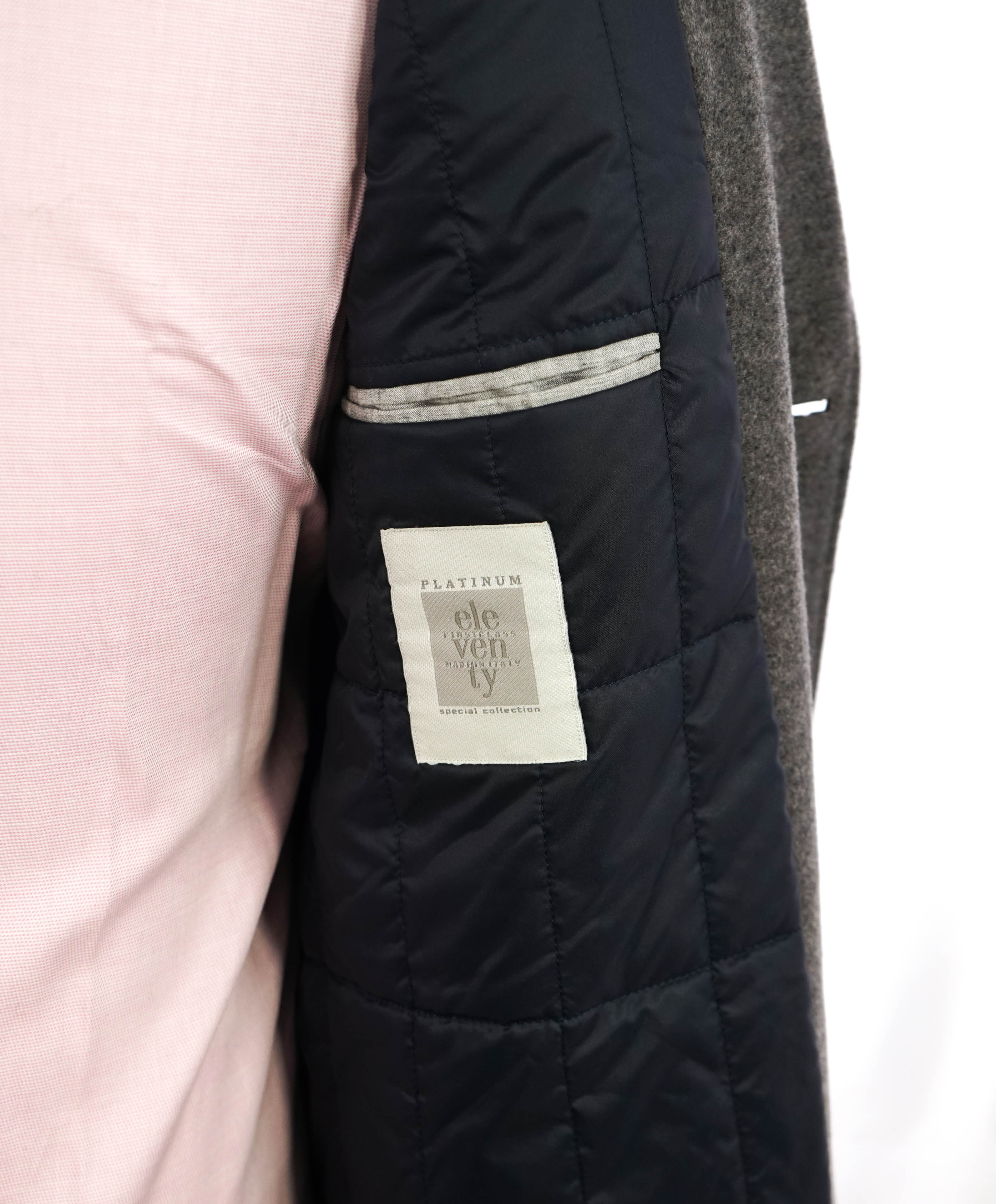 $2,195 ELEVENTY - By ERMENEGILDO ZEGNA CASHMERE Blend Coat - 46 US