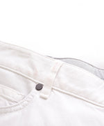 ERMENEGILDO ZEGNA - White 5-Pocket Jeans Logo Detailing  - 36W