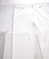 ERMENEGILDO ZEGNA - White 5-Pocket Jeans Logo Detailing  - 36W