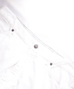 ERMENEGILDO ZEGNA - White 5-Pocket Jeans Logo Detailing  - 36W