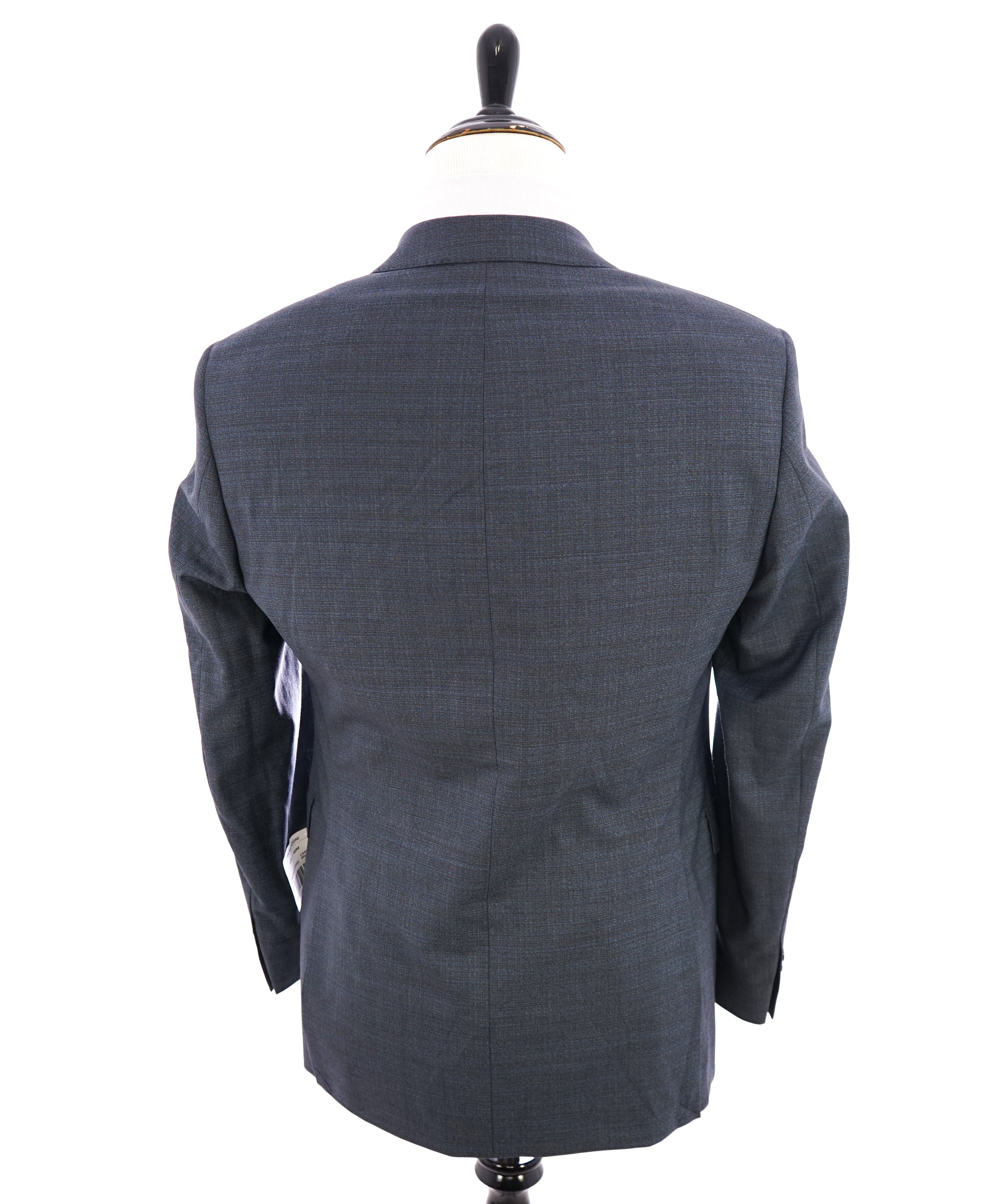 SAKS FIFTH AVENUE - Melange Blue & Green 2-Button Trim Fit Suit - 40R