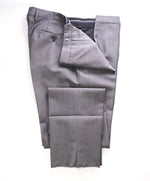 BURBERRY LONDON - *WOOL & MOHAIR* ITALY Gray Flat Front Dress Pants - 38W