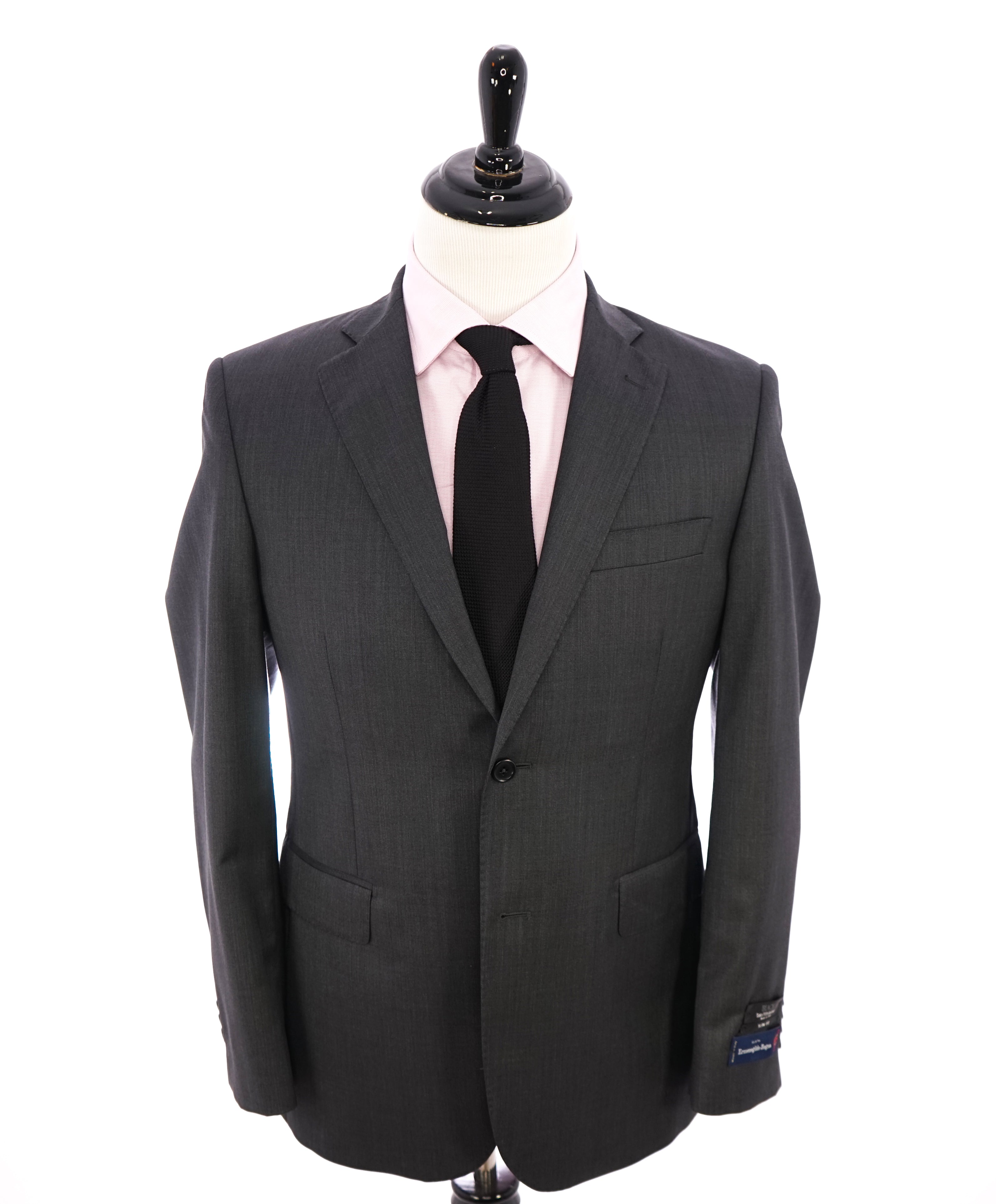 SAKS FIFTH AVENUE - By ERMENEGILDO ZEGNA "SILK" Gray Slim Blazer - 38R