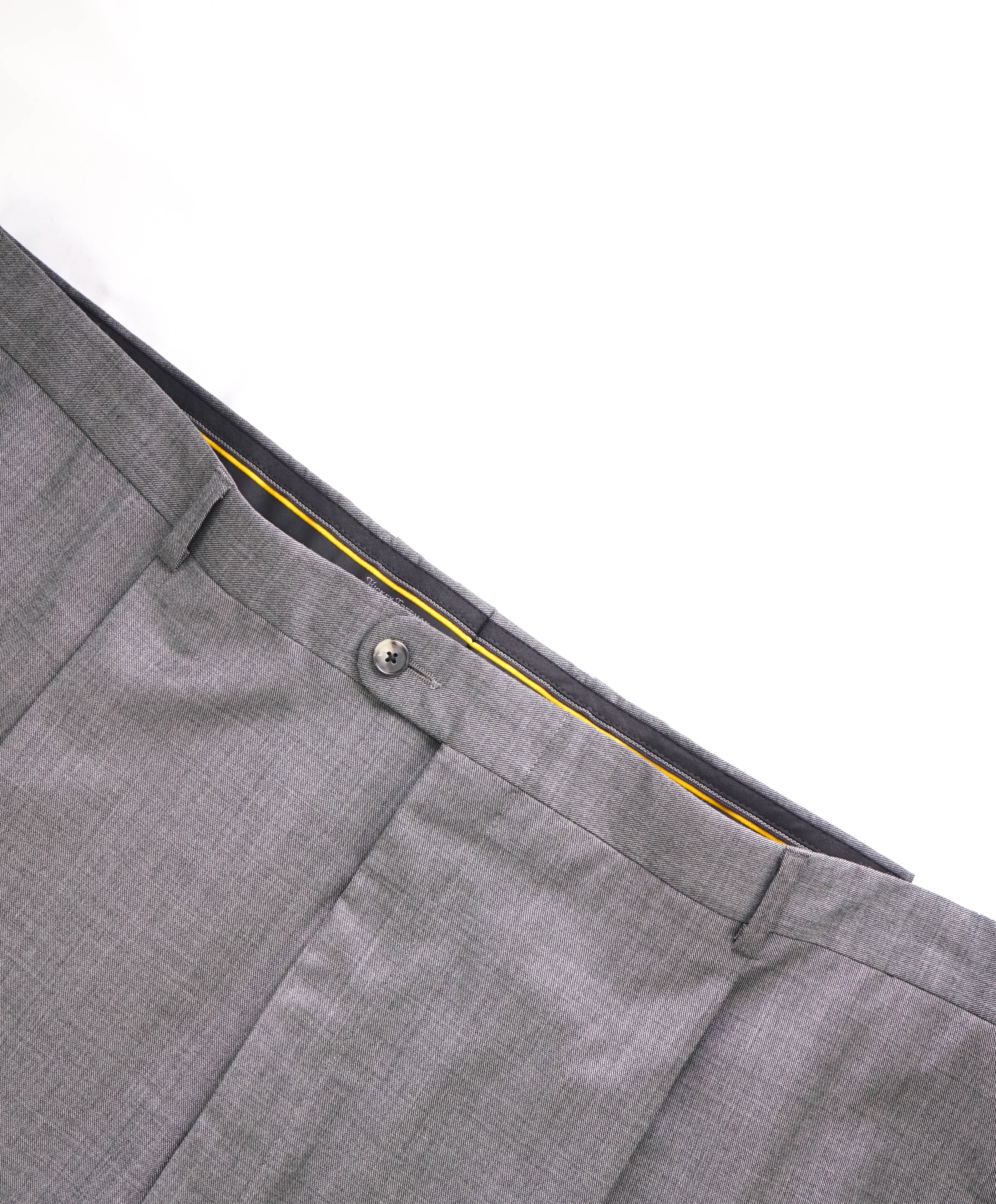 HICKEY FREEMAN - *SILK* Gray Single Pleat Dress Pants - 46W