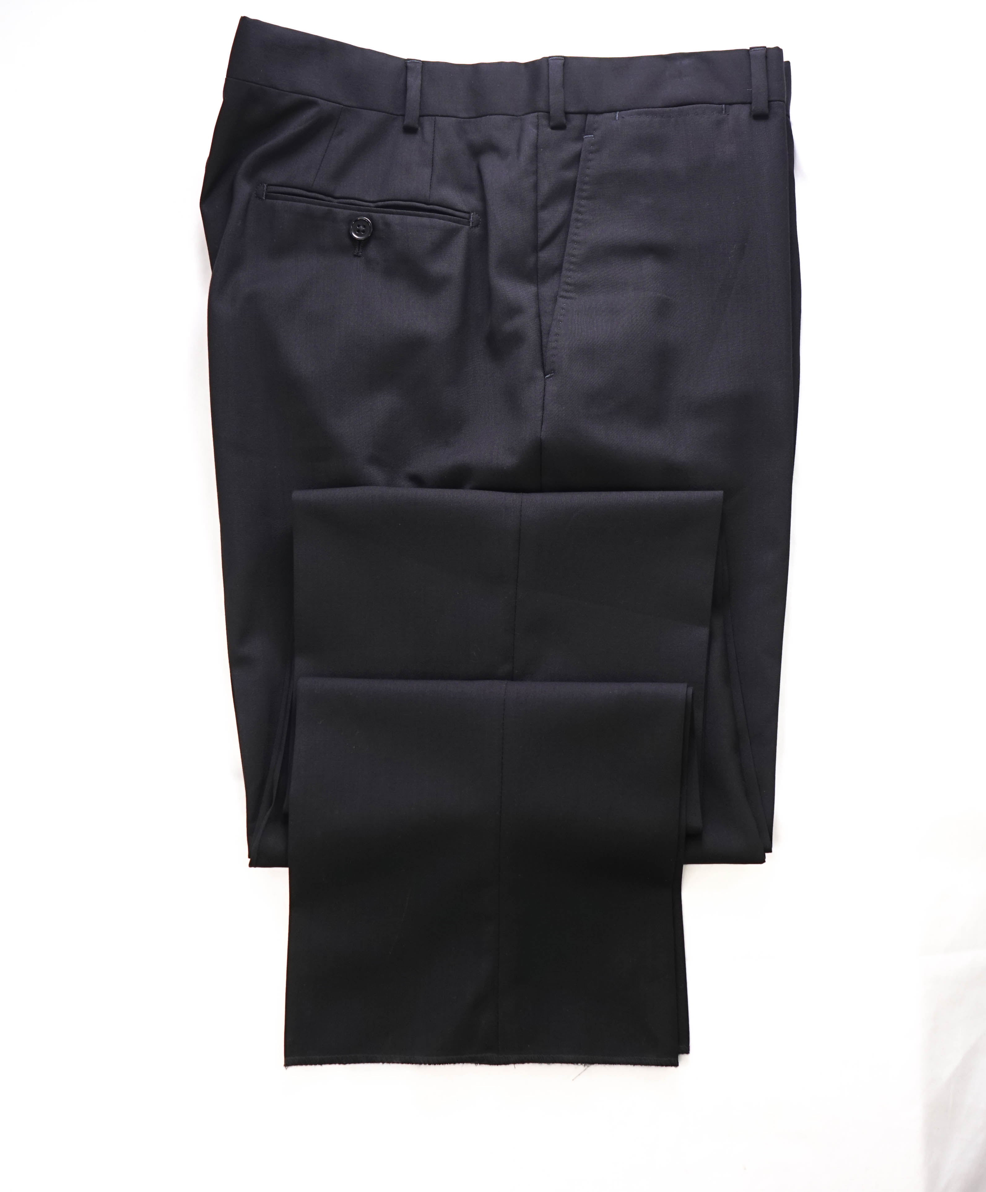 ARMANI COLLEZIONI - *CLOSET STAPLE* Black Flat Front Dress Pants - 42W