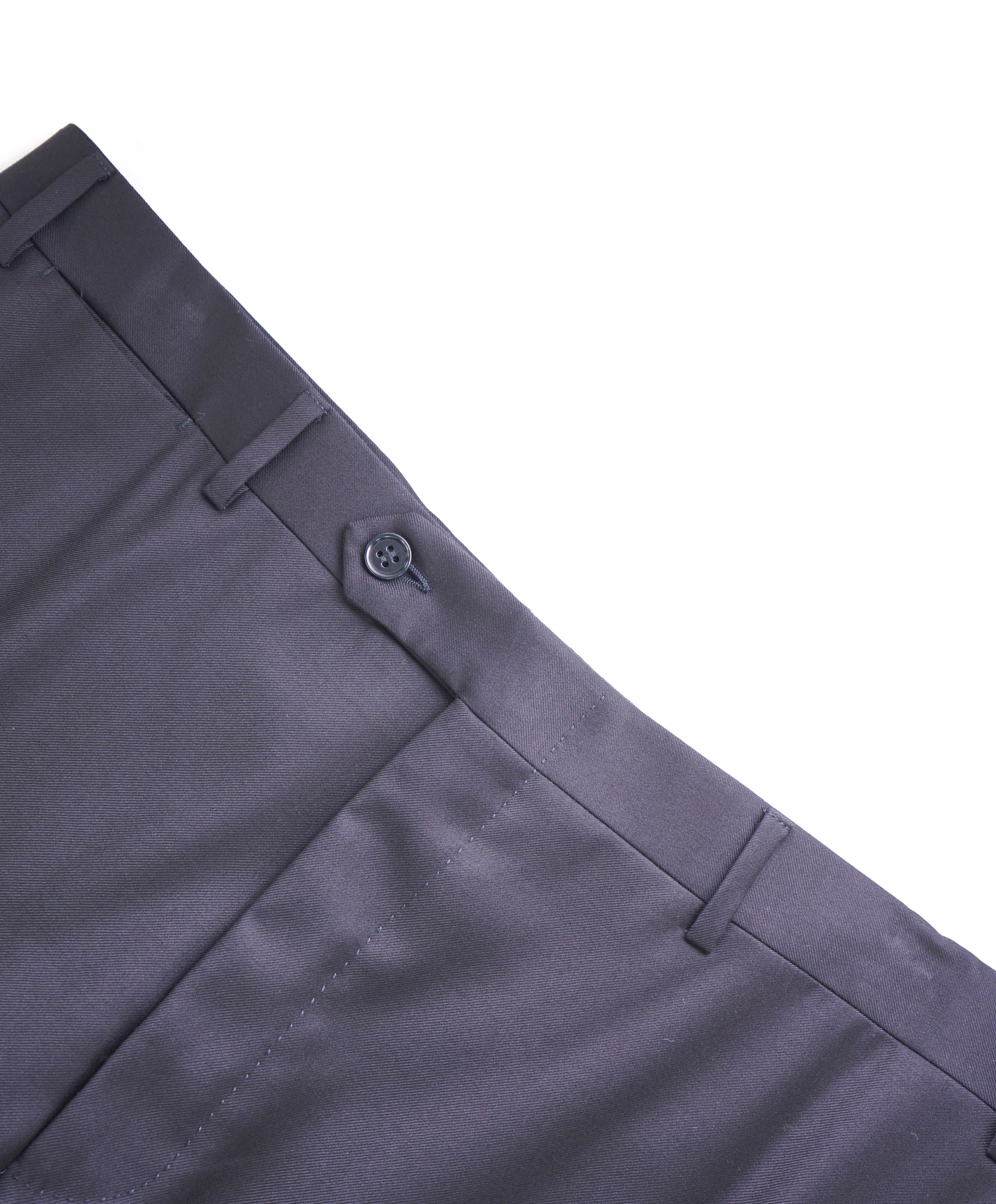 CANALI - Navy Blue *CLOSET STAPLE* Wool Flat Front Dress Pants - 37W