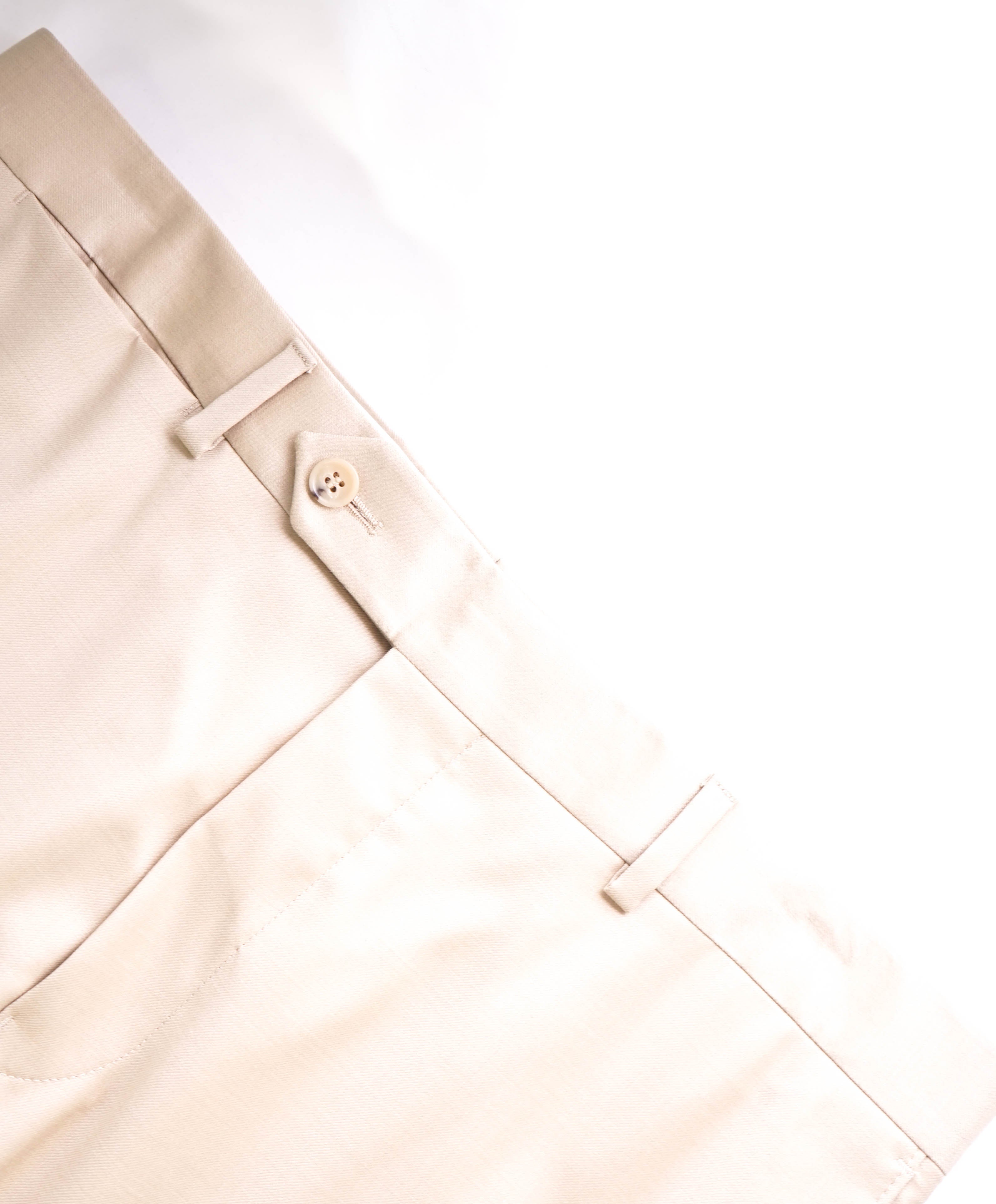 SAMUELSOHN - *PERFORMANCE LYCRA BLEND* Beige Flat Front Dress Pants - 34W