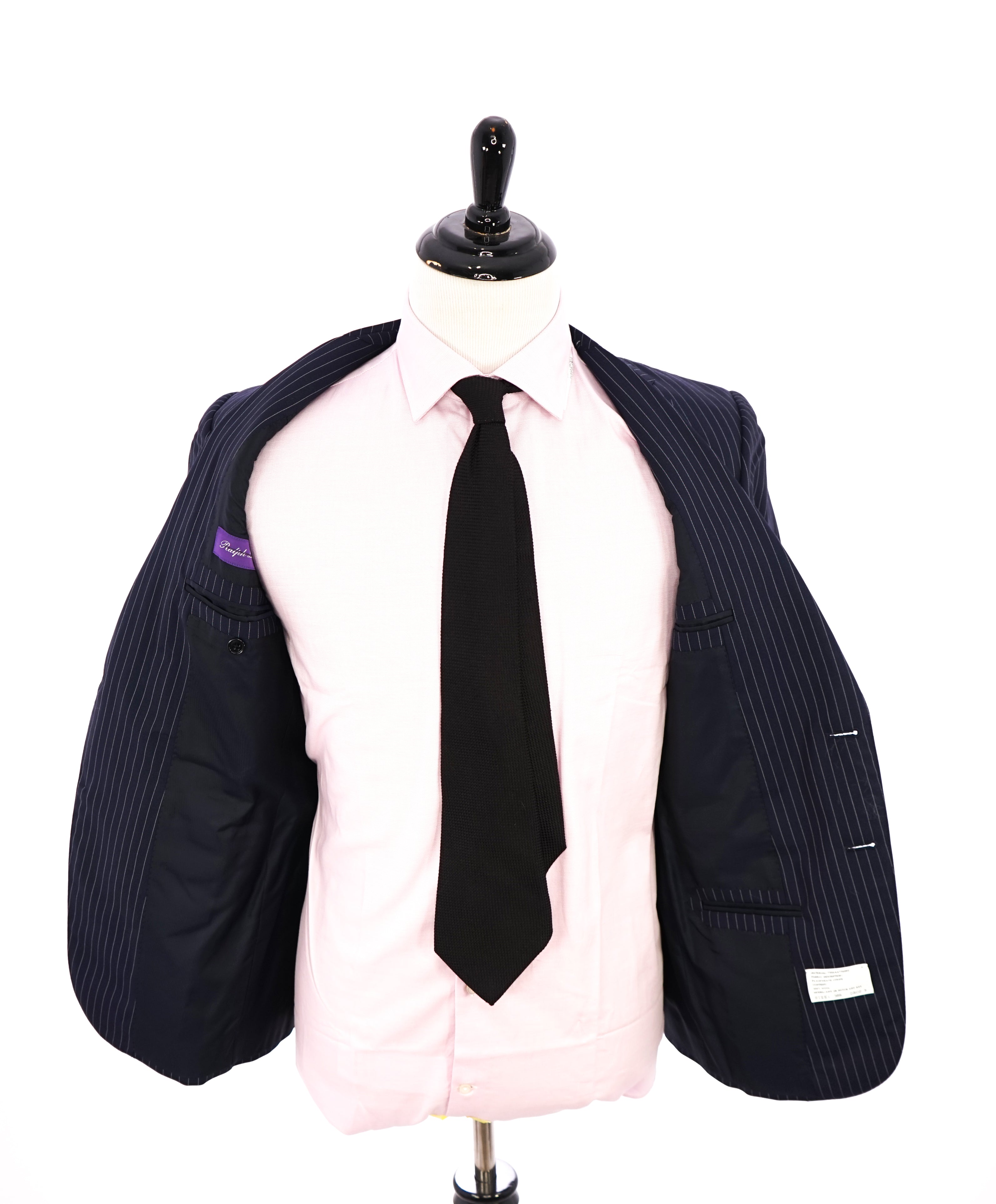 RALPH LAUREN PURPLE LABEL - ICONIC RLPL Blue & Cream “Anthony” Suit - 38R