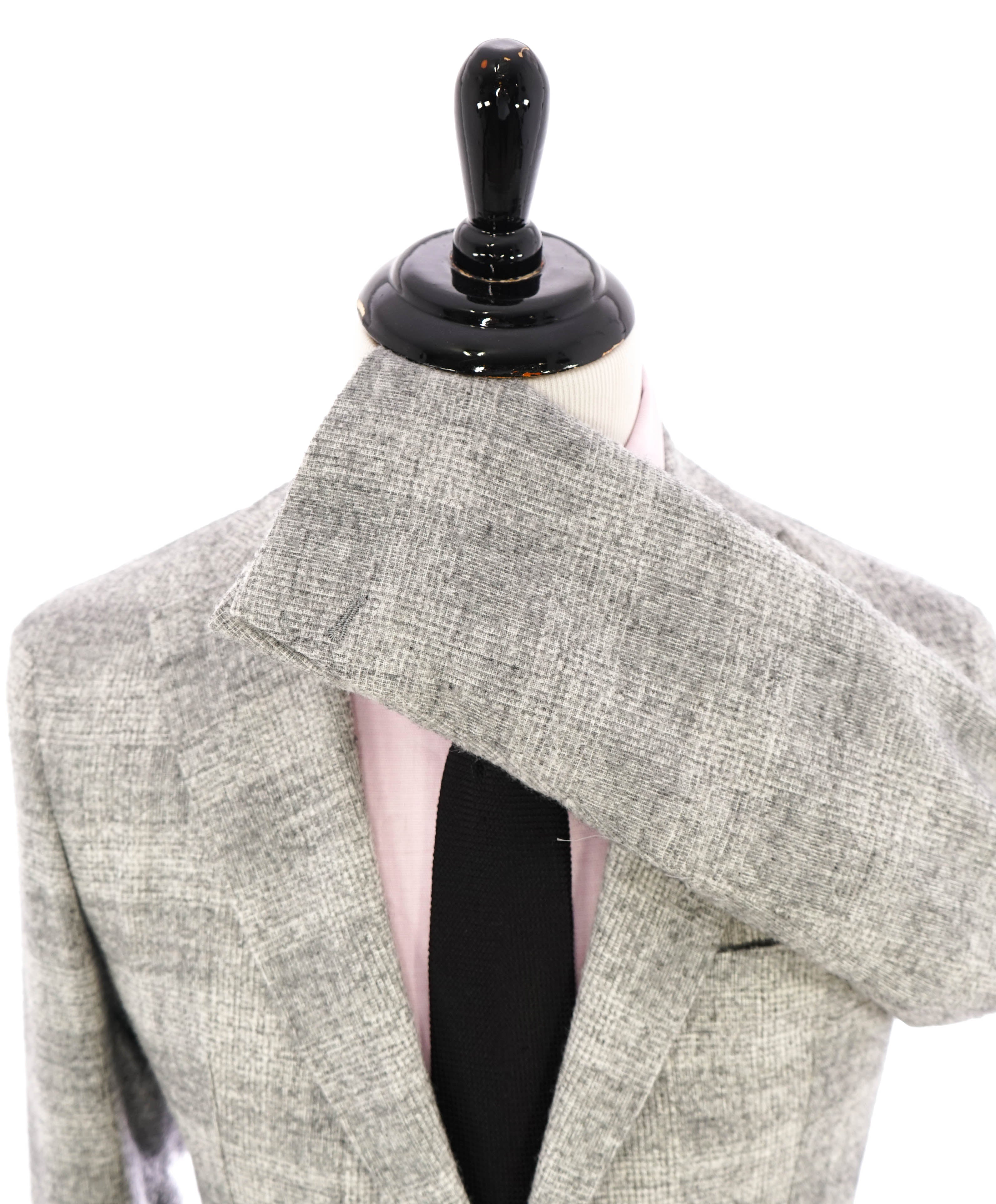 ELEVENTY - ALPACA Plaid Check Tonal Gray Semi-Lined Blazer Jacket - 38US (48EU)