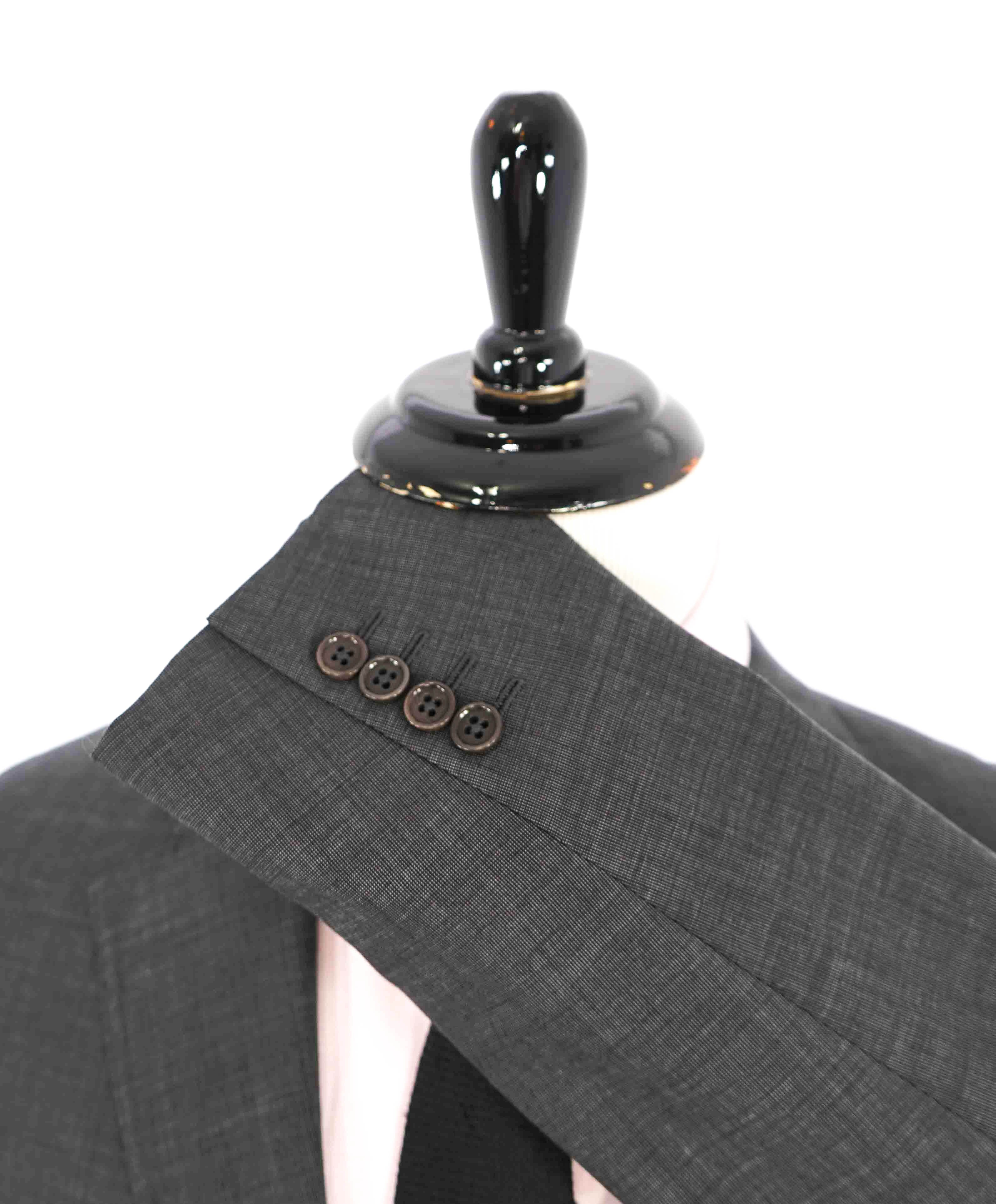 $1,495 ARMANI COLLEZIONI - “G Line” Gray Micro Check Blazer - 42R