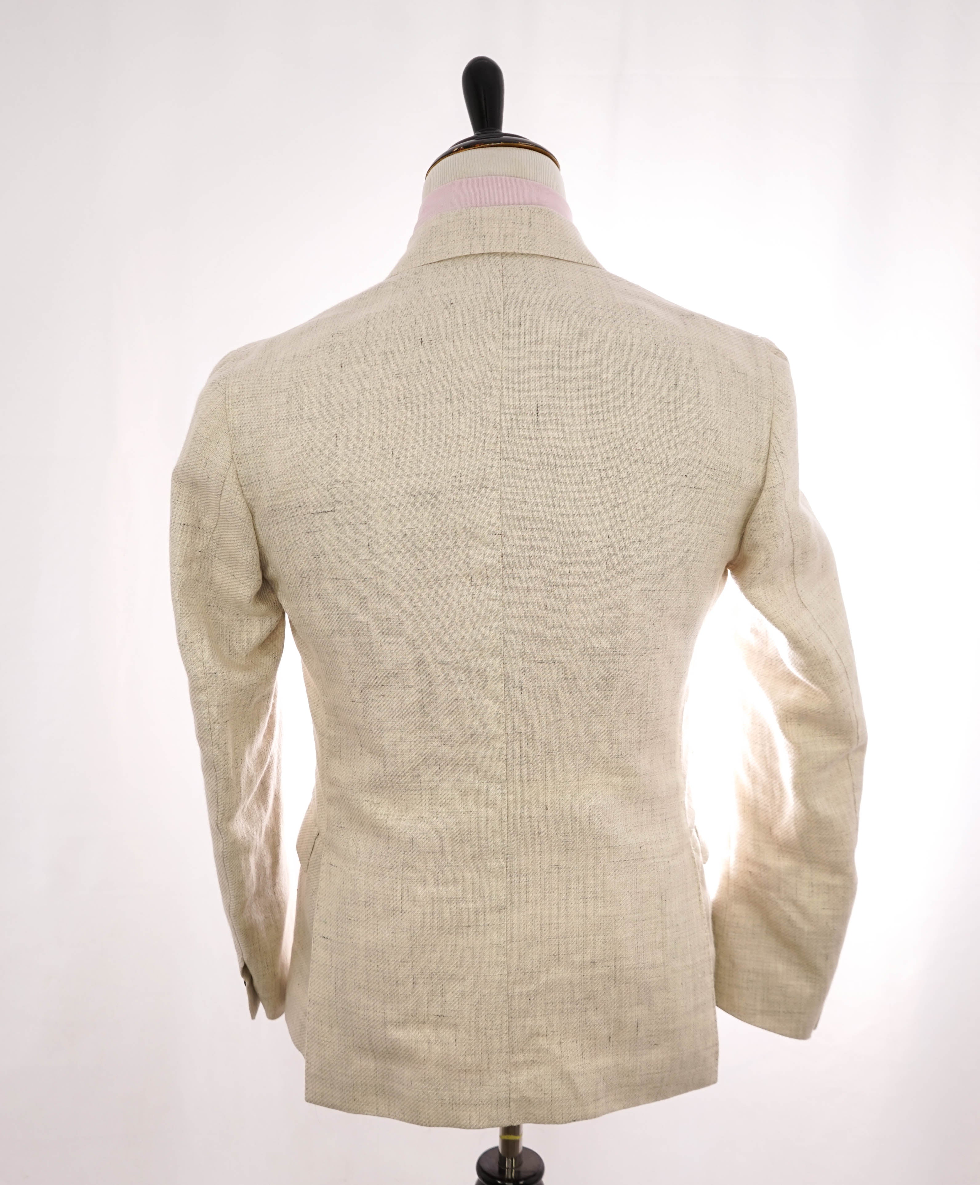 ELEVENTY - LINEN/WOOL/SILK Blend Beige Melange Blazer - 40 (50 EU)