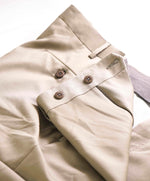 $695 ERMENEGILDO ZEGNA -Wool "Beige" Flat Front Dress Pants- 40W (58EU)