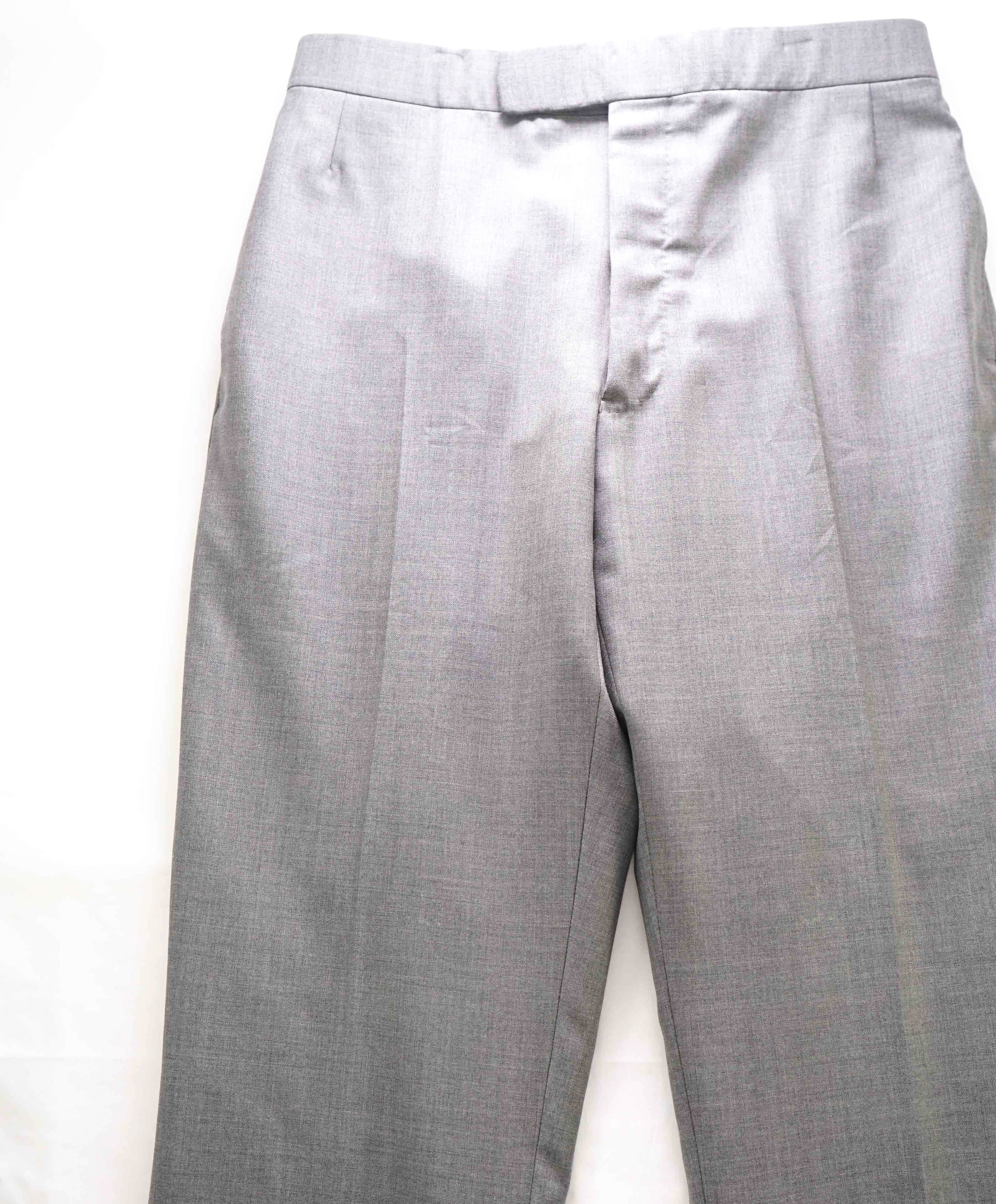 $1,003 THOM BROWNE - Medium Gray 120's Twill BACKSTRAP TROUSER-(SZ 3) 33W