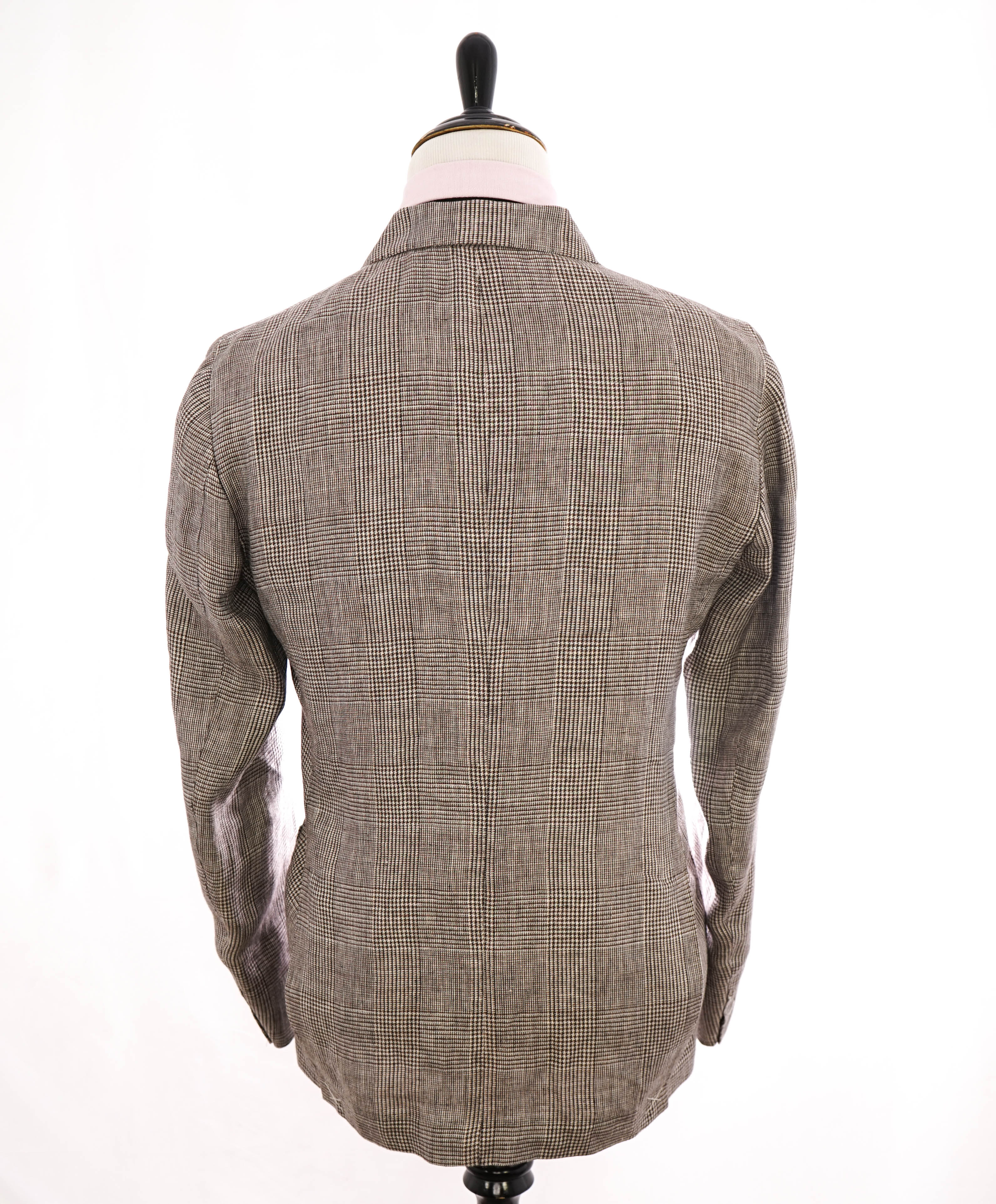 ELEVENTY - Prince Of Wales Check *PURE LINEN* Blazer - 44US (54 EU)