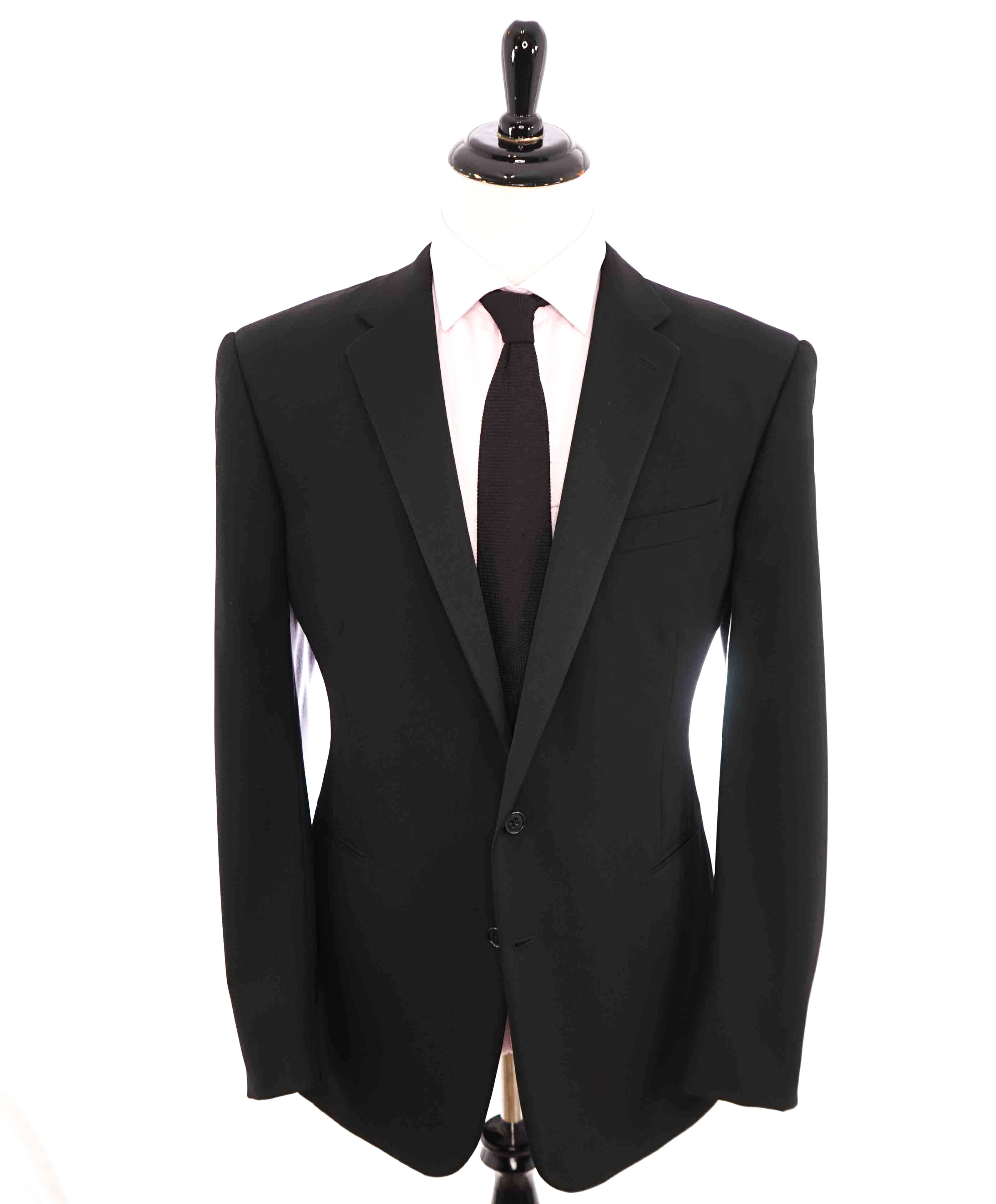 $1,995 RALPH LAUREN BLACK LABEL - Notch Lapel Black Tuxedo JACKET - 46L