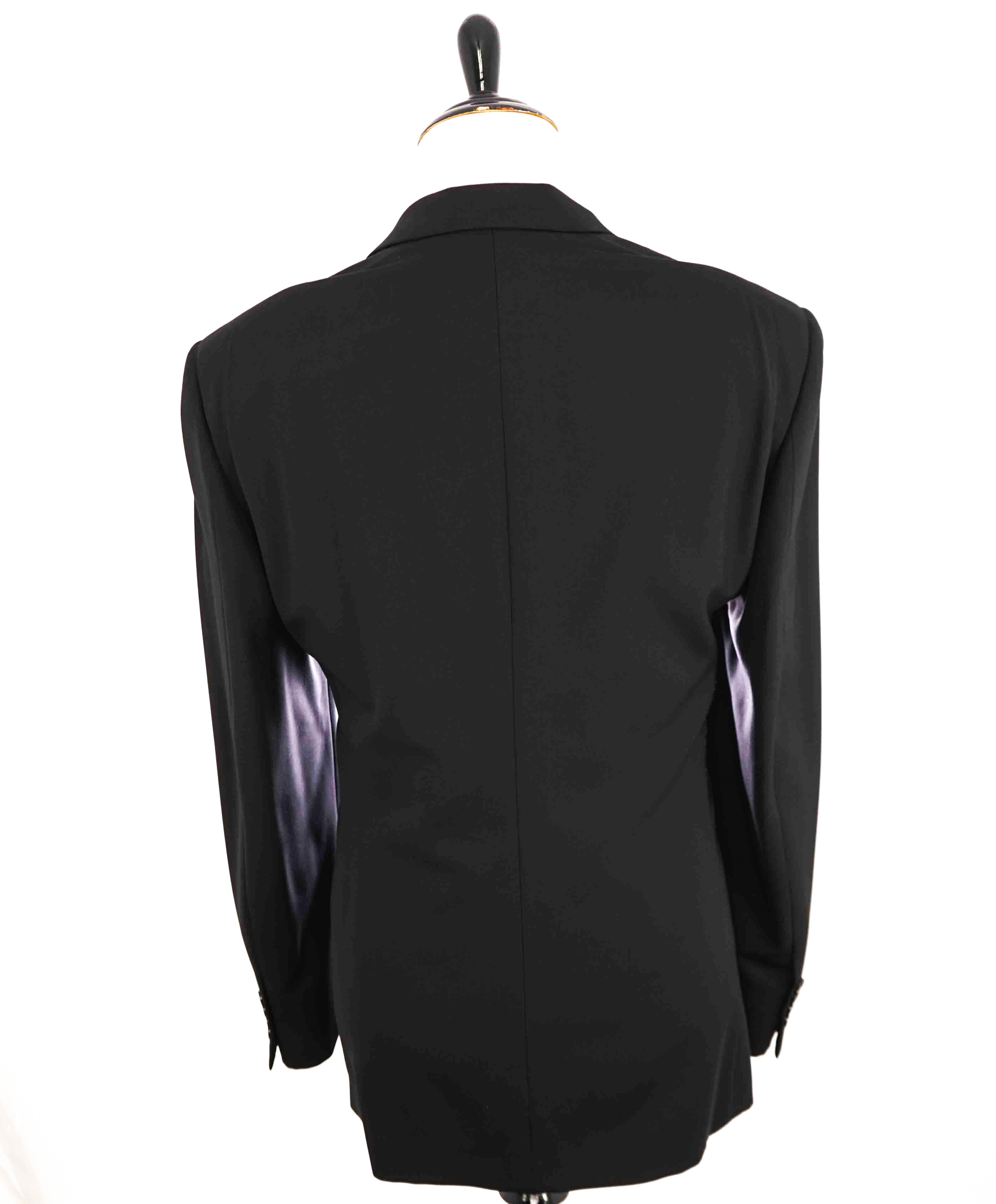 $1,995 RALPH LAUREN BLACK LABEL - Notch Lapel Black Tuxedo JACKET - 46L