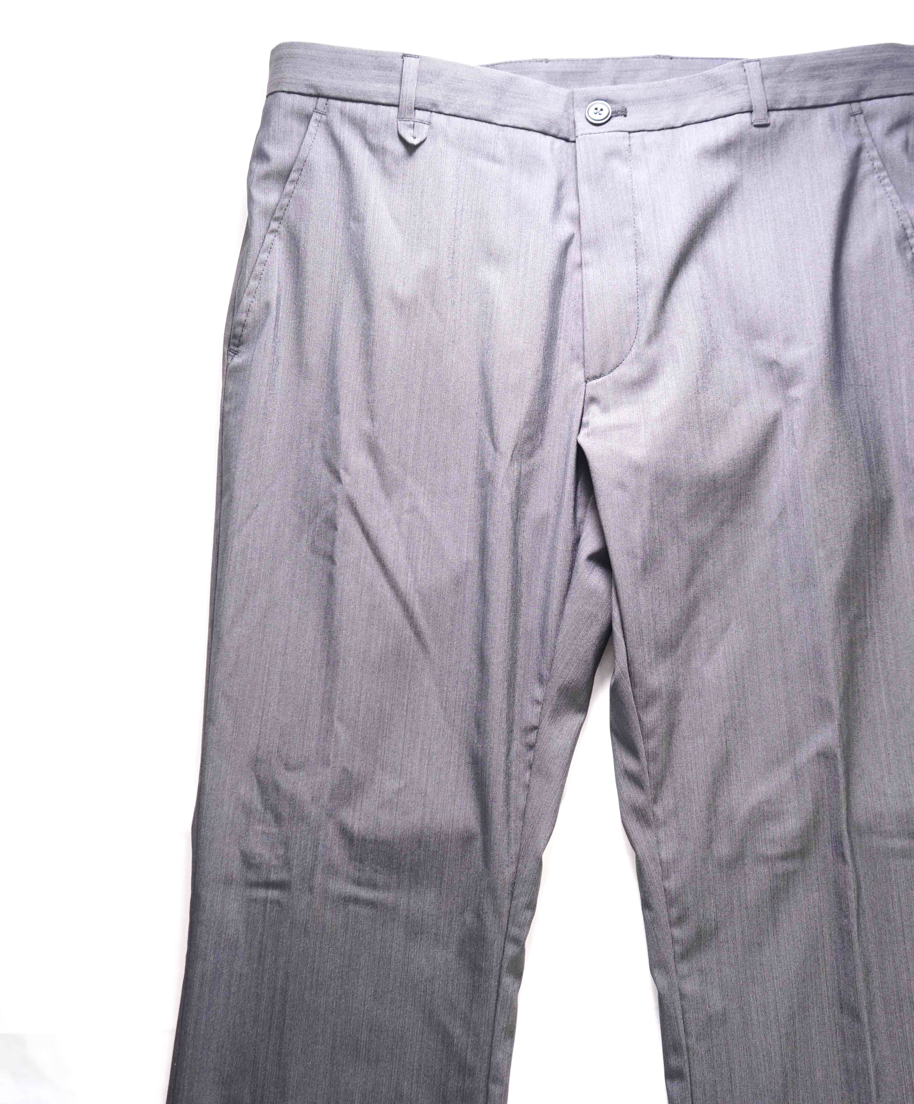 $295 HUGO BOSS - Gray PERFORMANCE STRETCH Flat Front Dress Pants - 34W