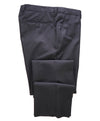 Z ZEGNA - Gray Check Windowpane Flat Front Wool Dress Pants - 34W