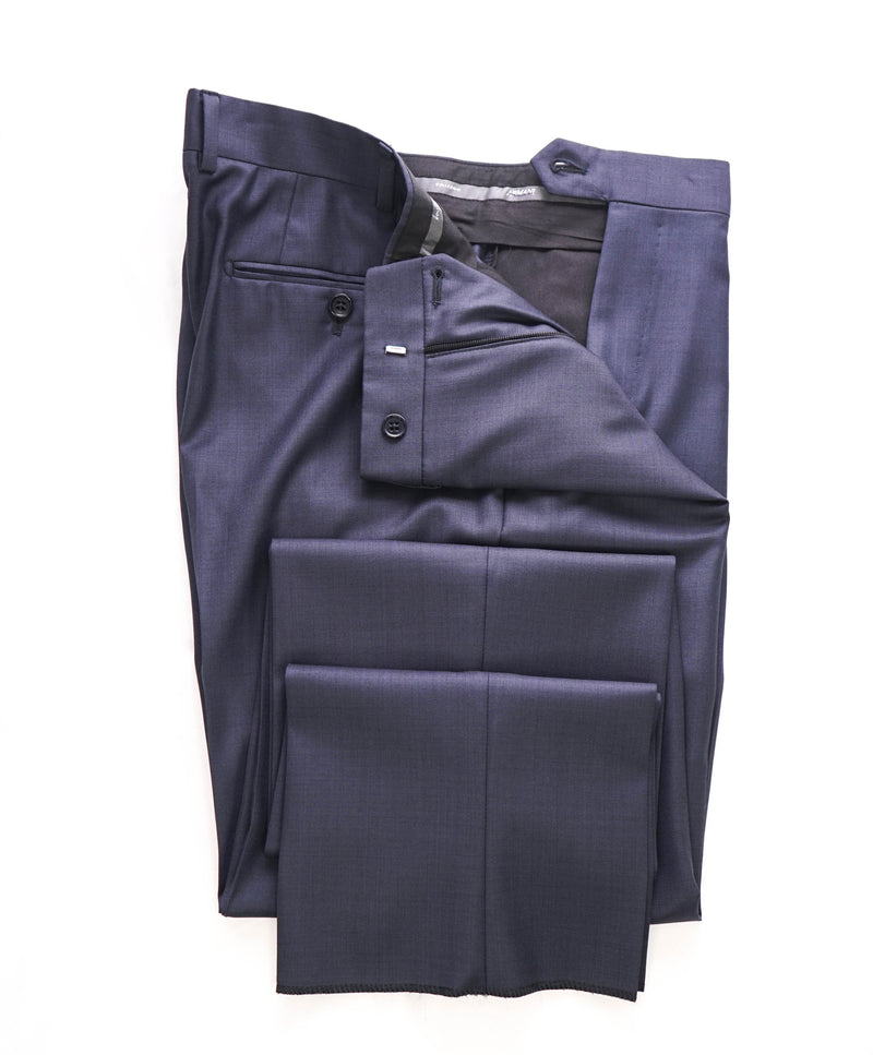 ARMANI COLLEZIONI - Steel Blue *CLOSET STAPLE* Flat Front Dress Pants - 34W