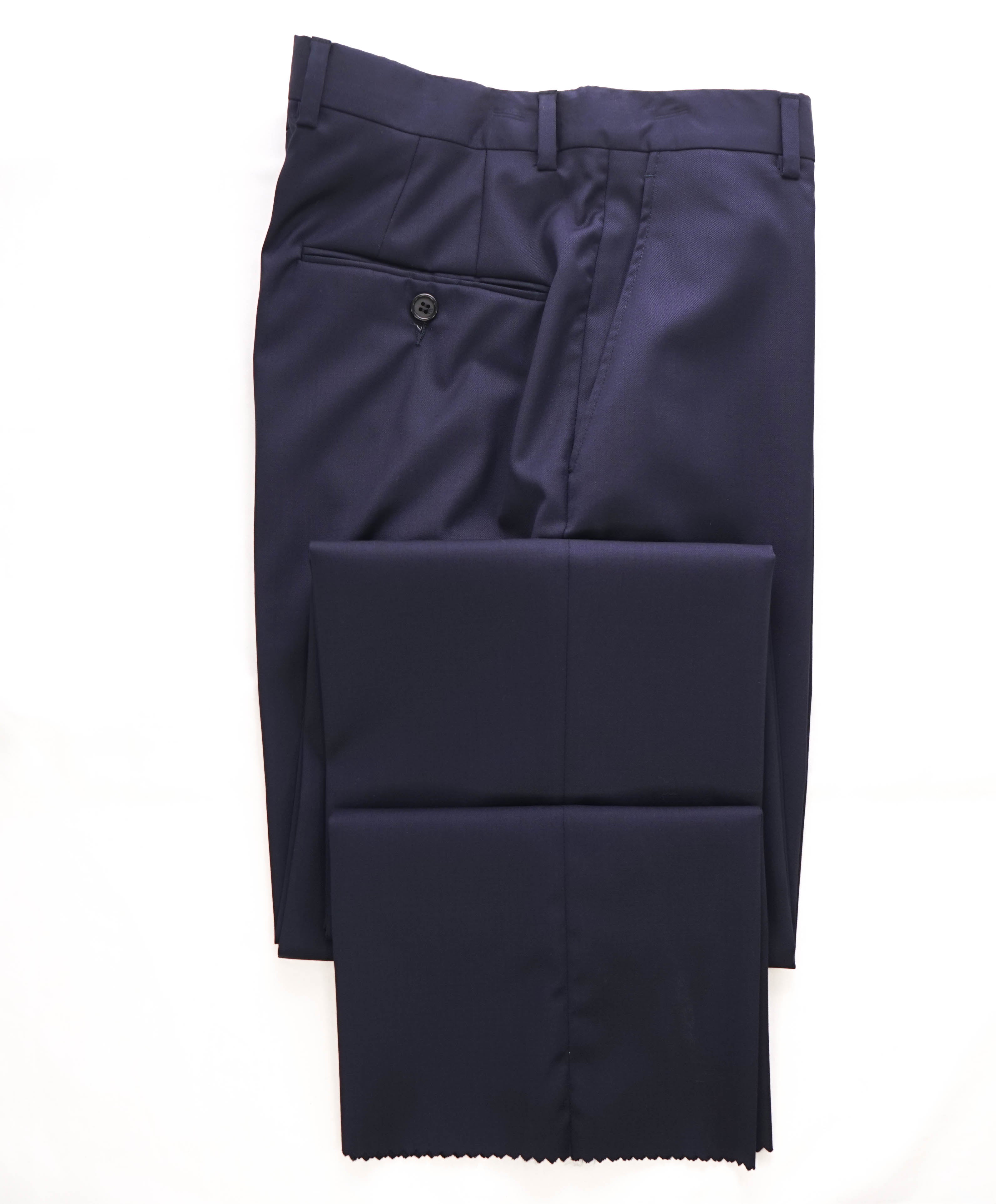 HICKEY FREEMAN -  Mid Blue *CLOSET STAPLE* Wool Flat Front Dress Pants - 32W