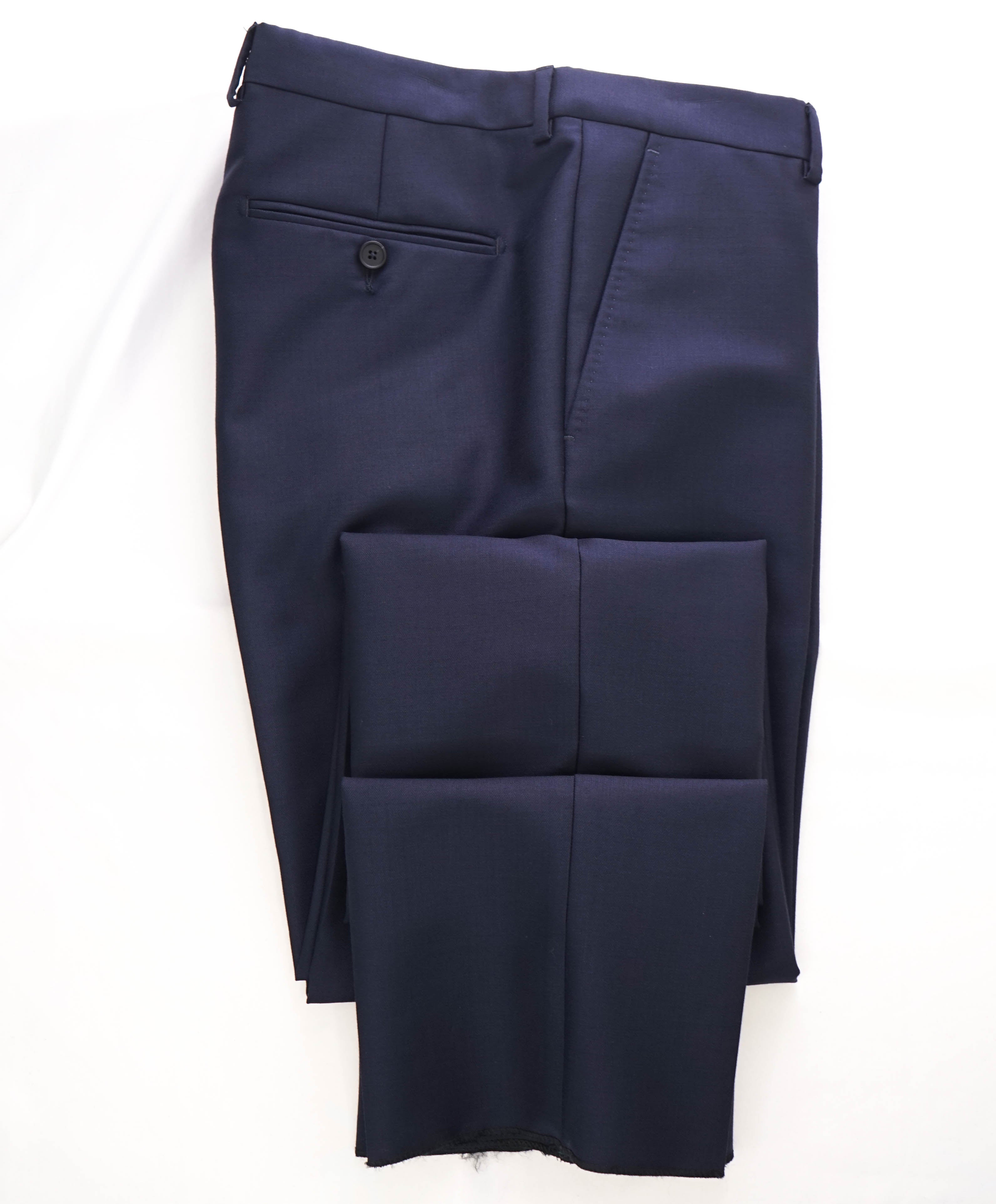 Z ZEGNA - Navy Blue *CLOSET STAPLE* Flat Front Wool Dress Pants - 34W